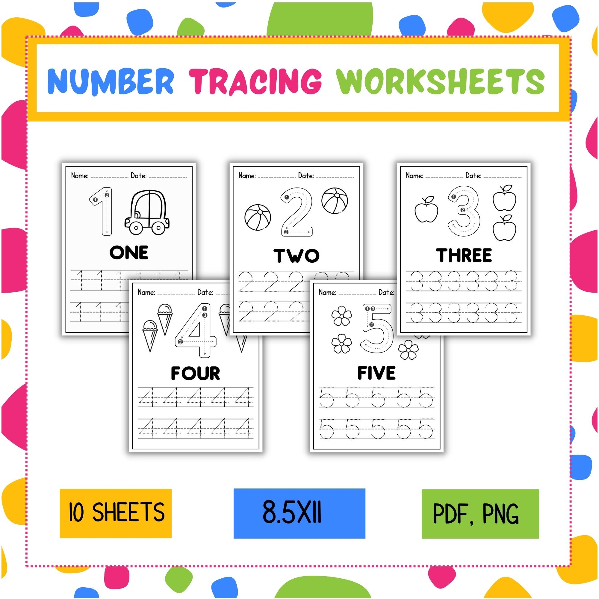 Tracing Numbers Preschool Printables