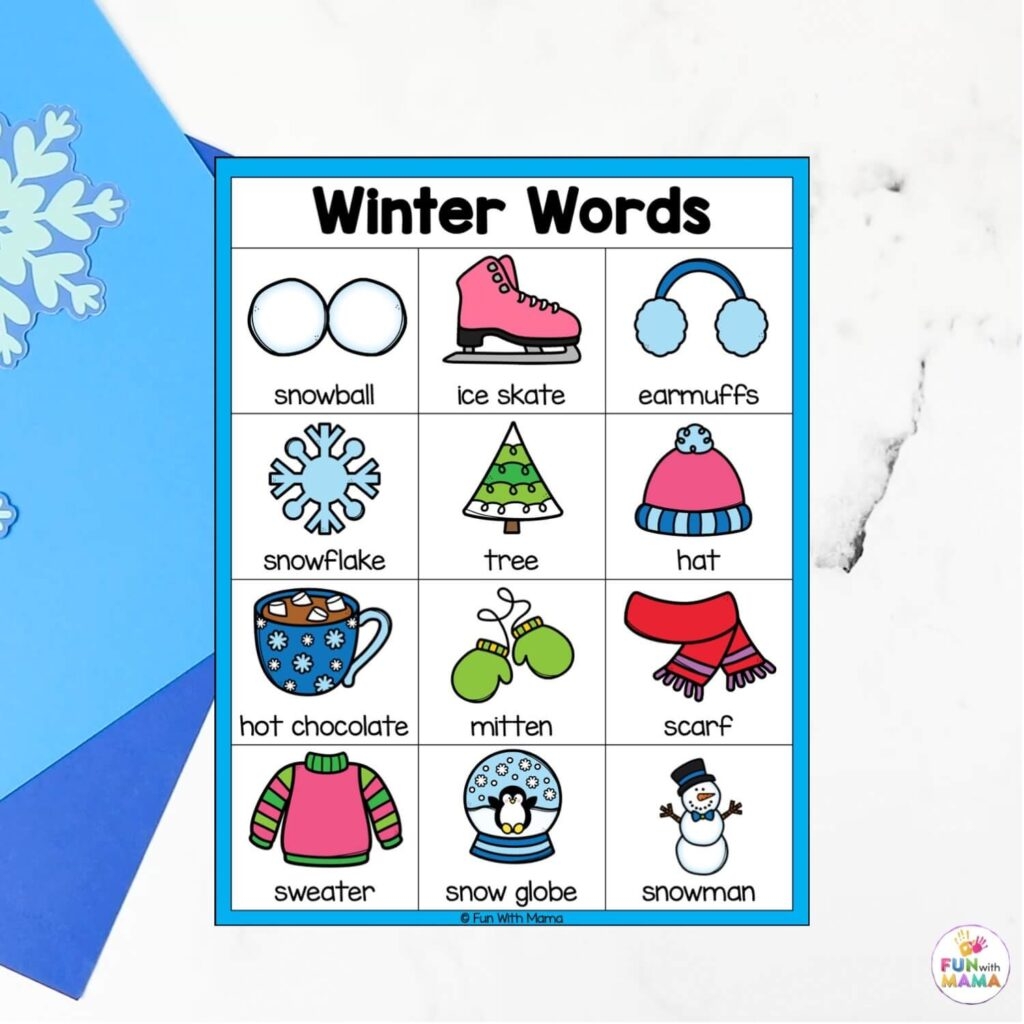 18 FUN Winter Activities For Preschool Pack Worksheets