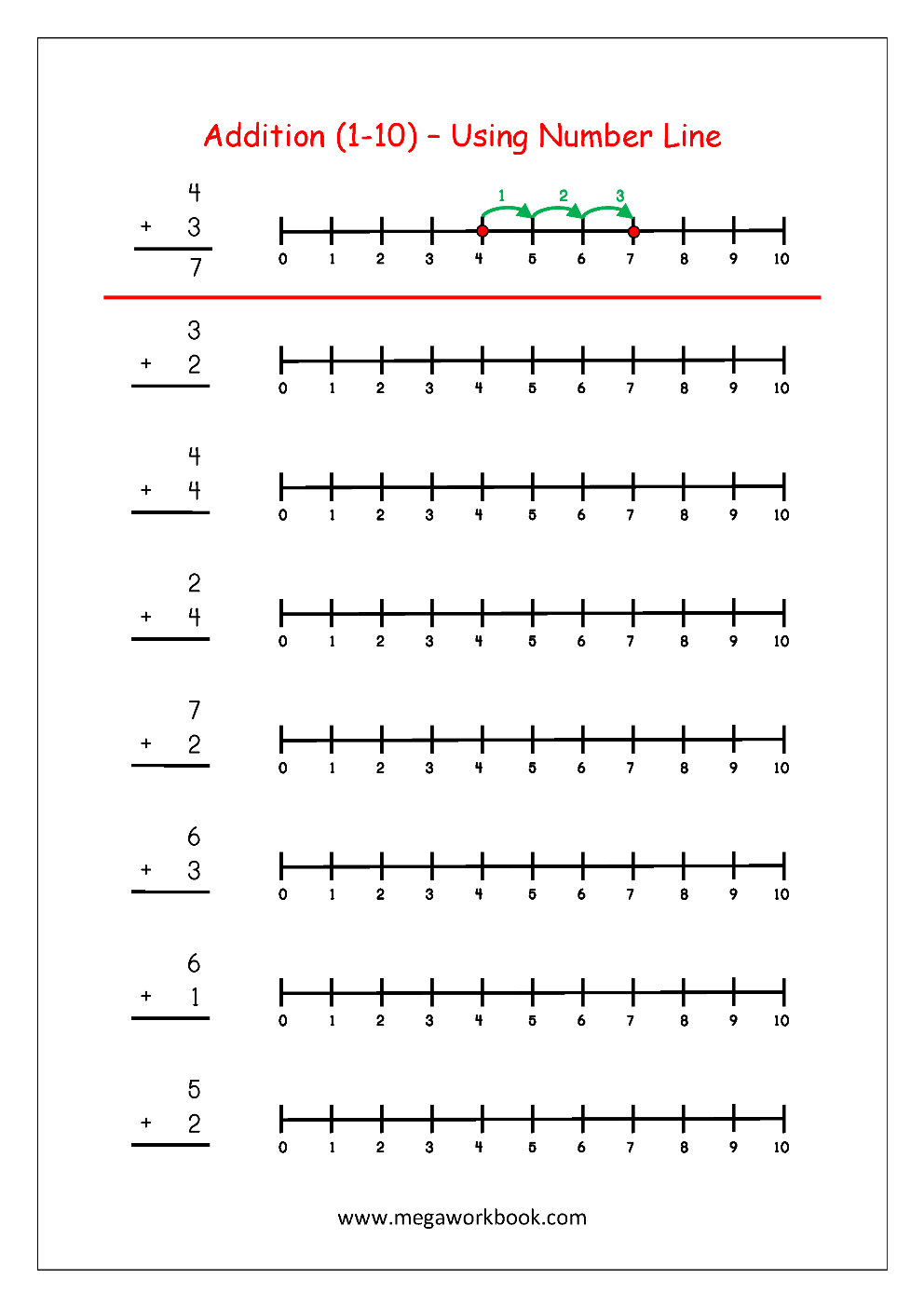 Addition Worksheets For Kindergarten Math Addition Worksheets 