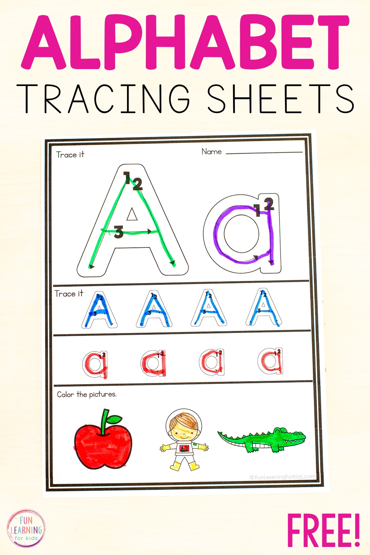 Free Printable Alphabet Tracing Worksheets