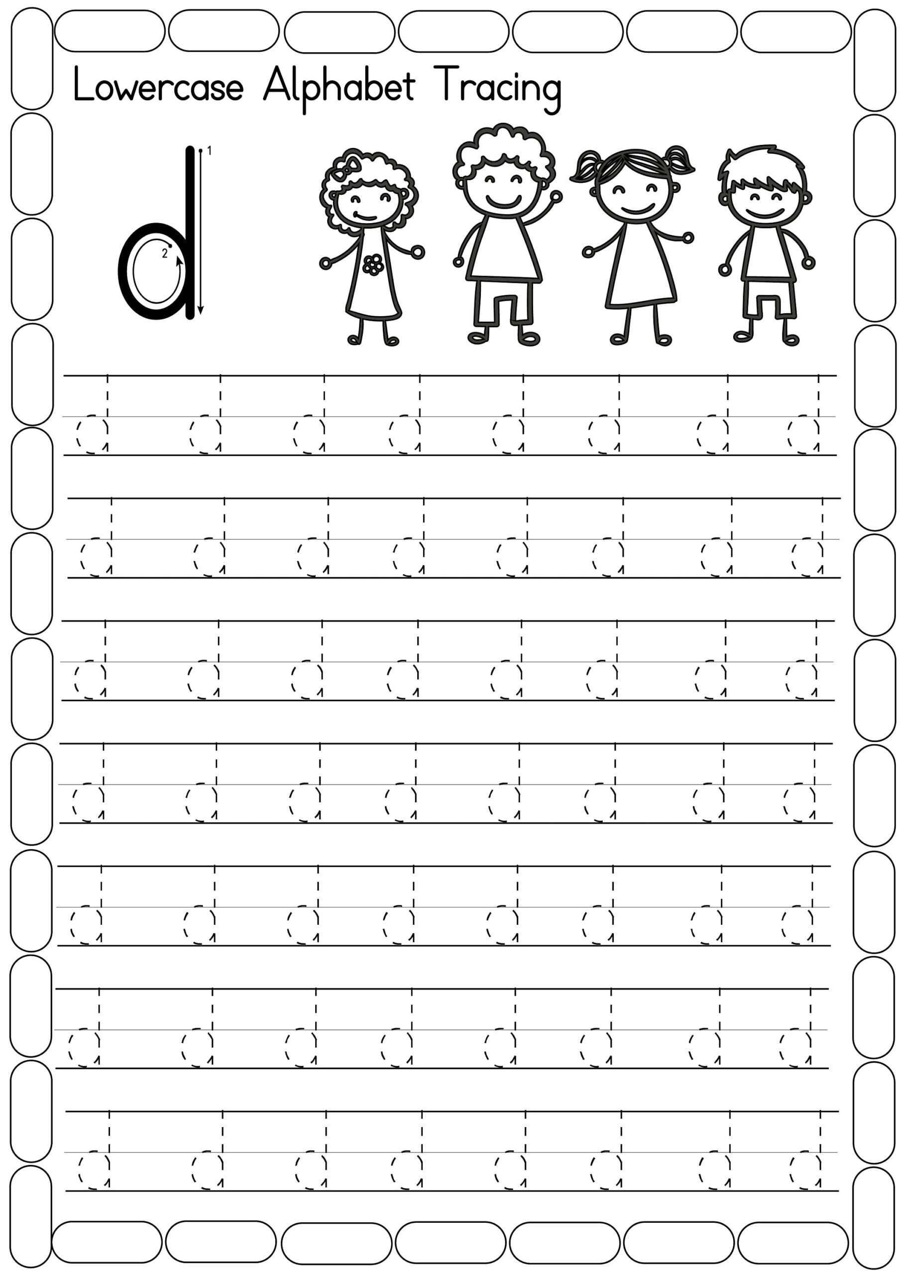 Alphabet Tracing 26 Printable Lower Case Alphabet Tracing Alphabet Tracing 26 Printable Lower Case Alphabet Tracing