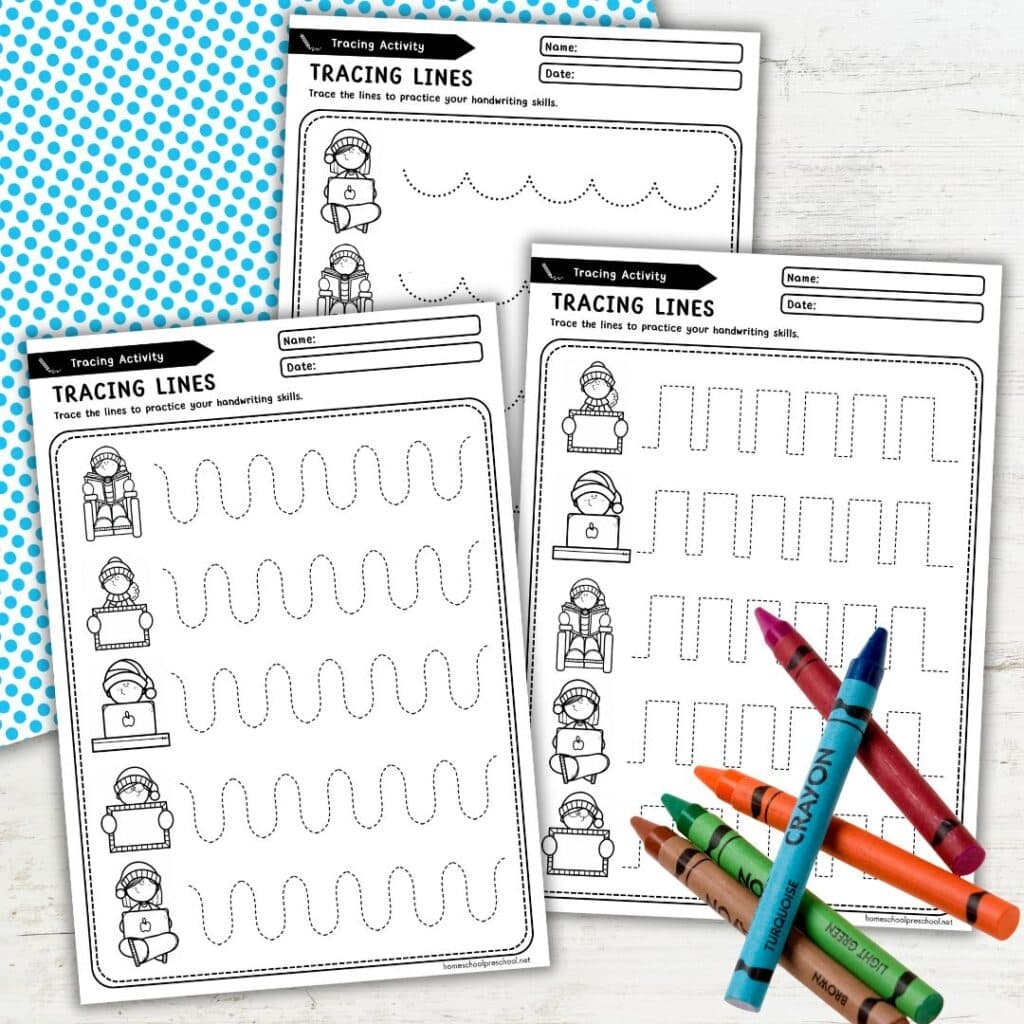Build Essential Tracing Skills With Preschool Printables 