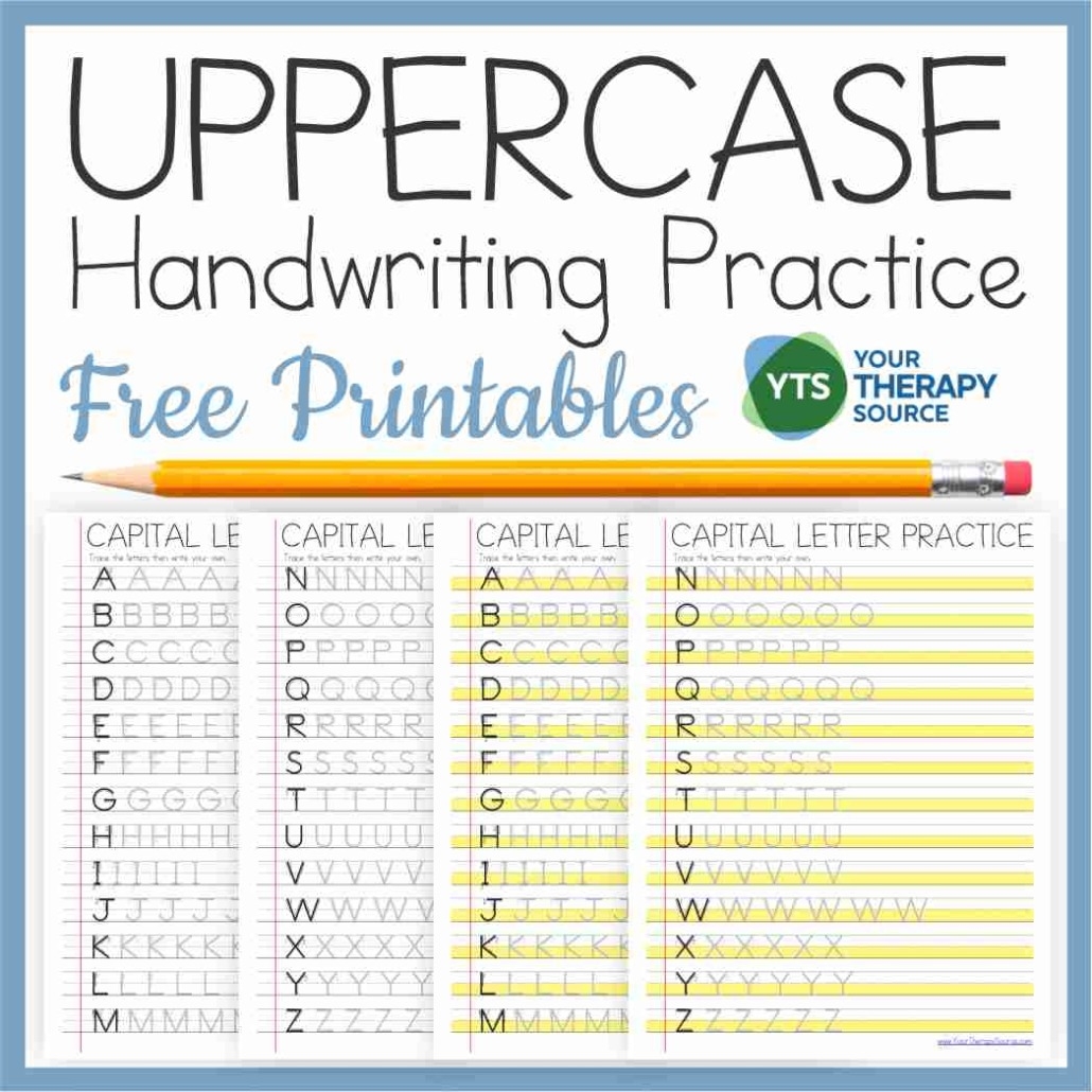 Uppercase Letter Tracing Worksheets Free Printable