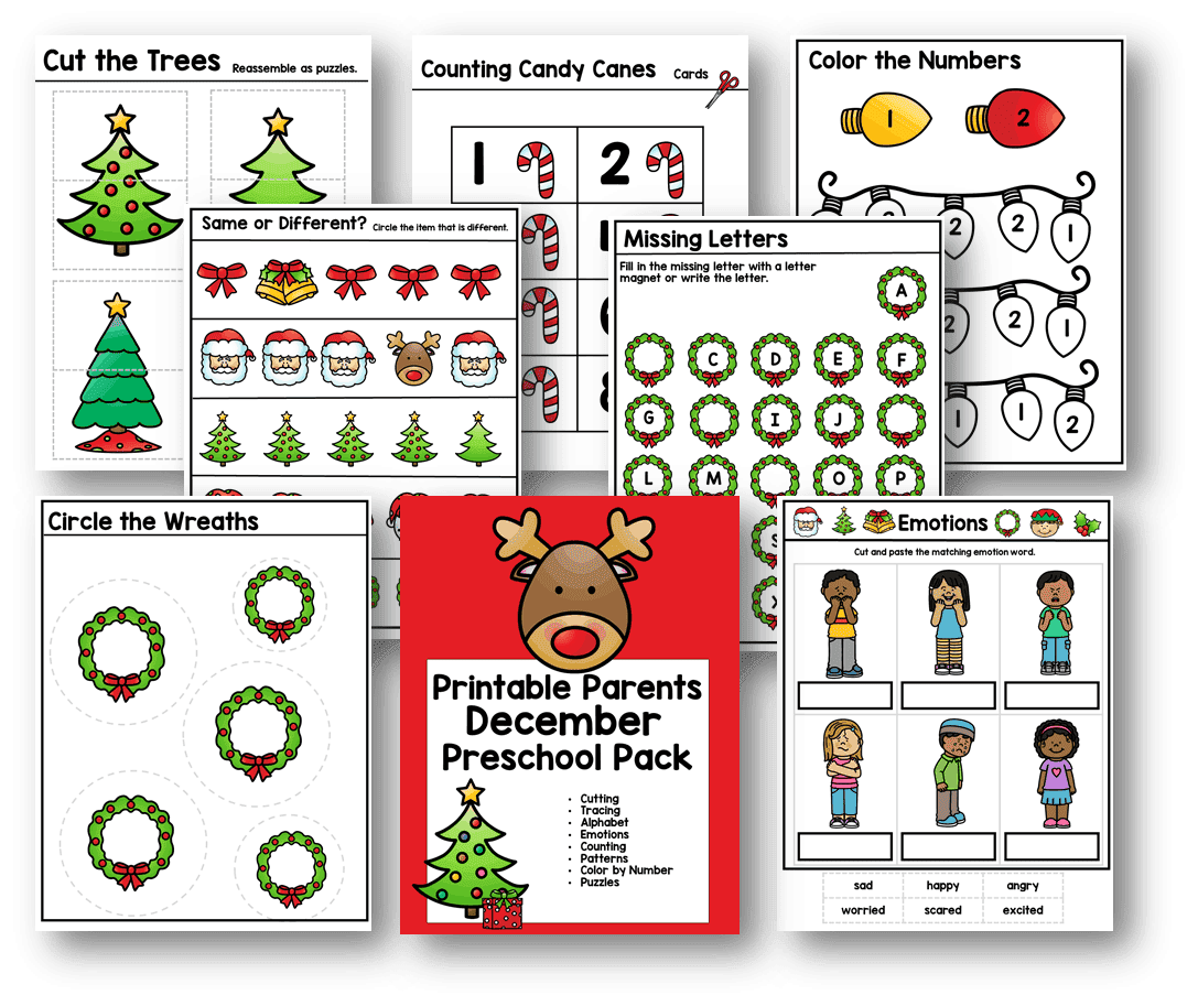 Christmas Preschool Printables 15 Fun And Cute Activities Printable Parents