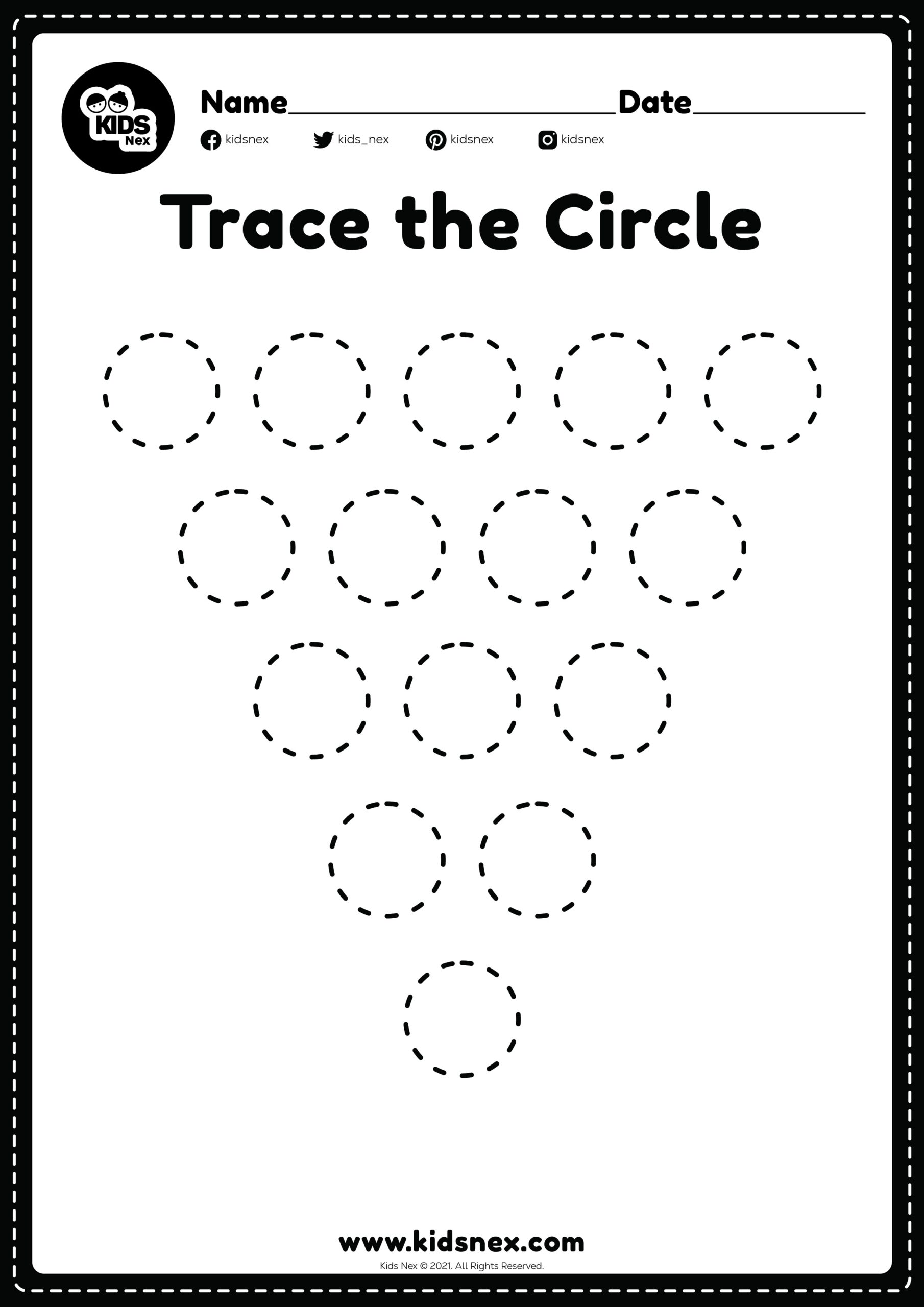 Free Printable Tracing Worksheets Pre-K Free Printable Tracing Worksheets Pre-K