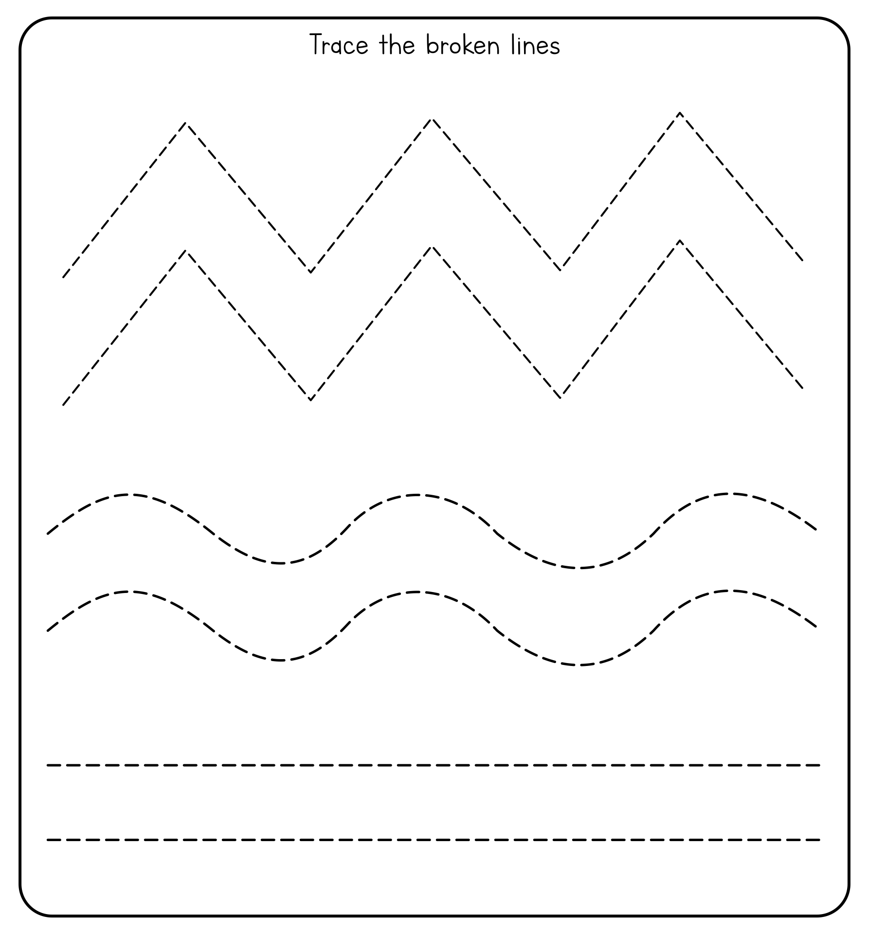 Engaging Preschool Line Tracing Worksheets For Early Learning Success
