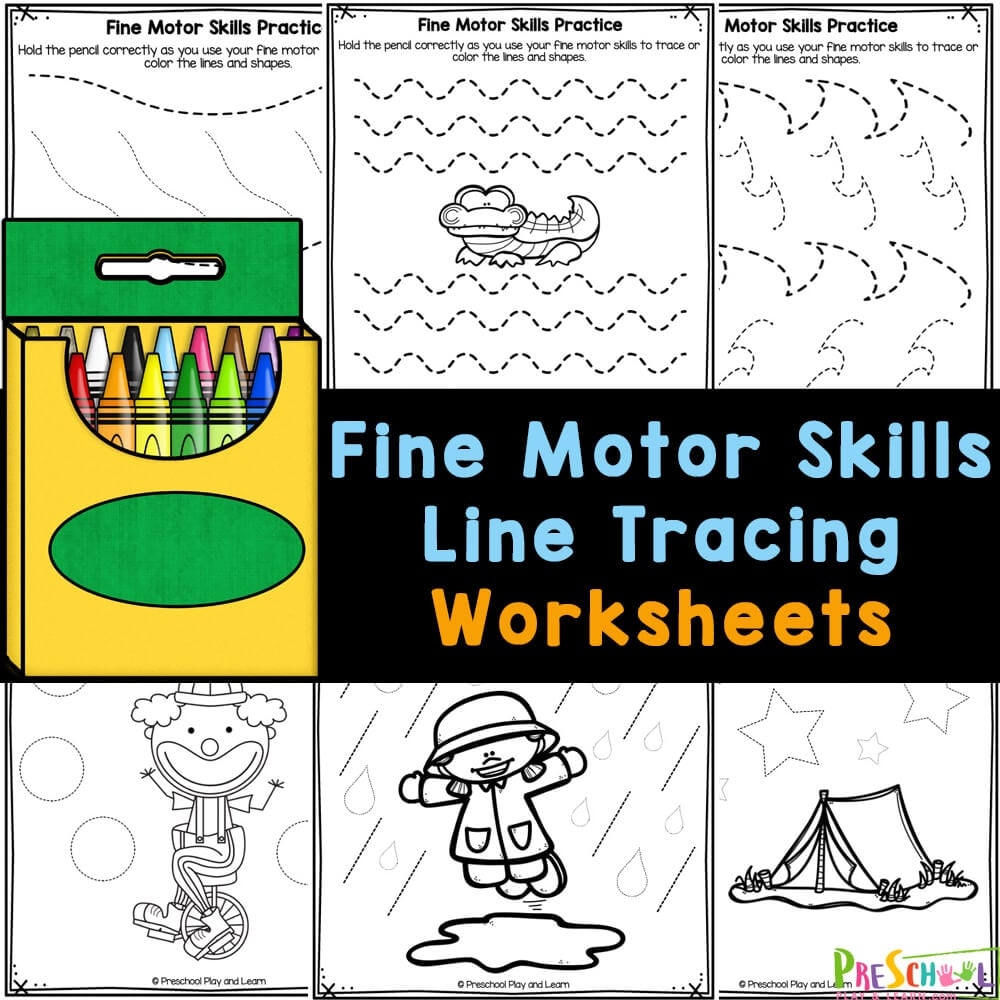 Free Printable Line Tracing Preschool