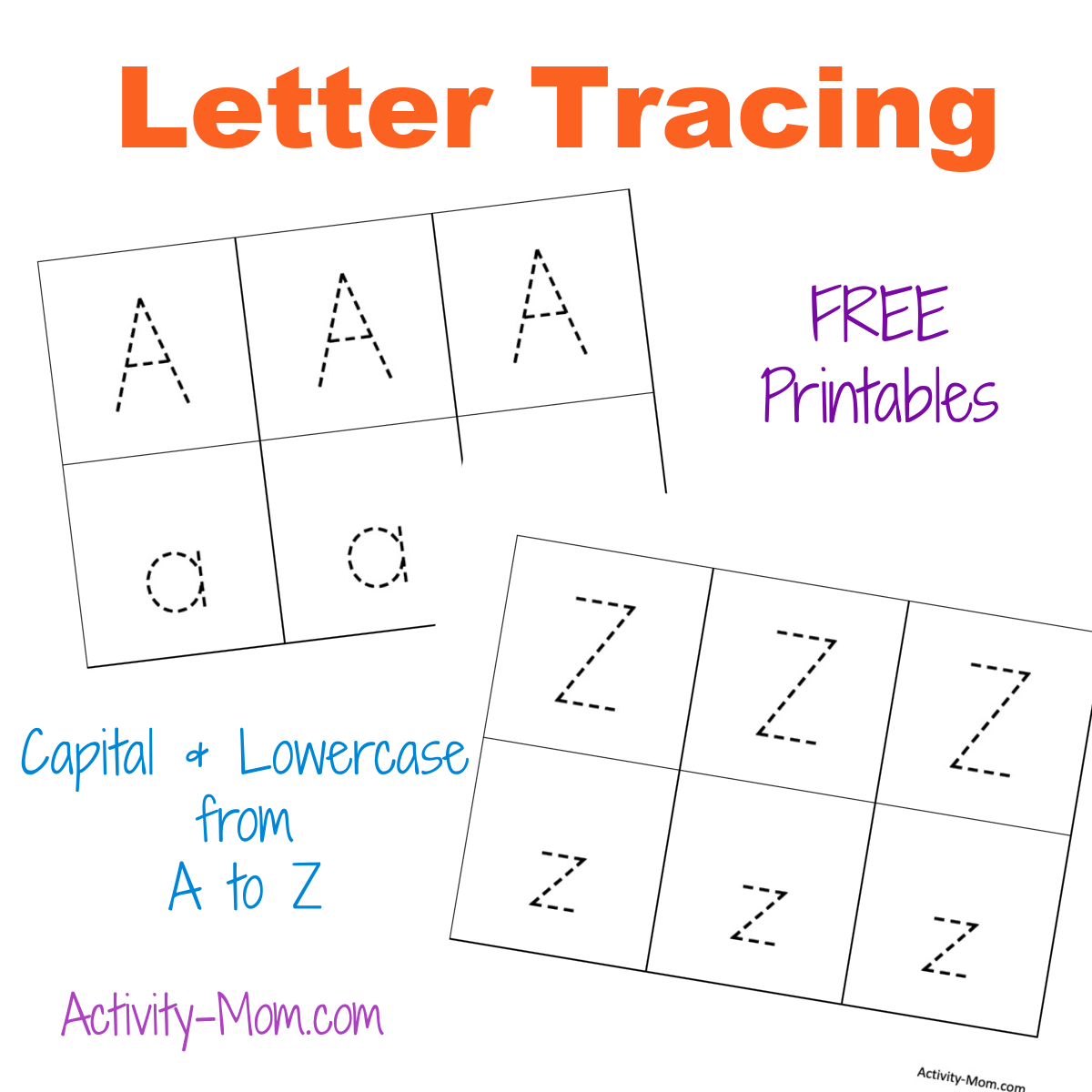 Free Tracing Alphabet Printables For Preschoolers