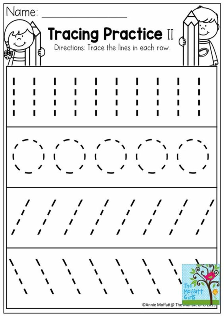 Tracing Lines Printables Preschool