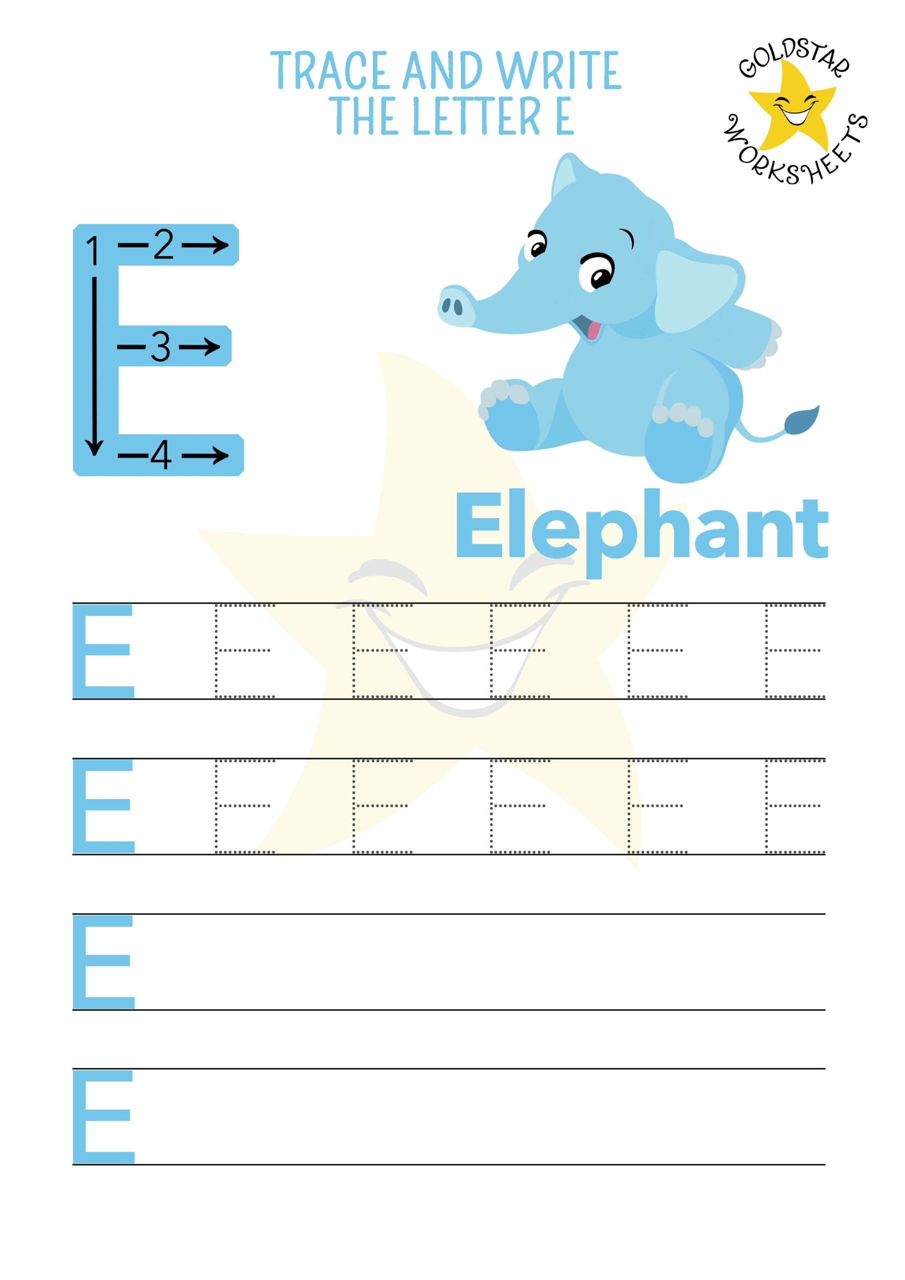 Free Letter E Tracing Worksheets Cute Fun U0026 Ideal For Preschool 