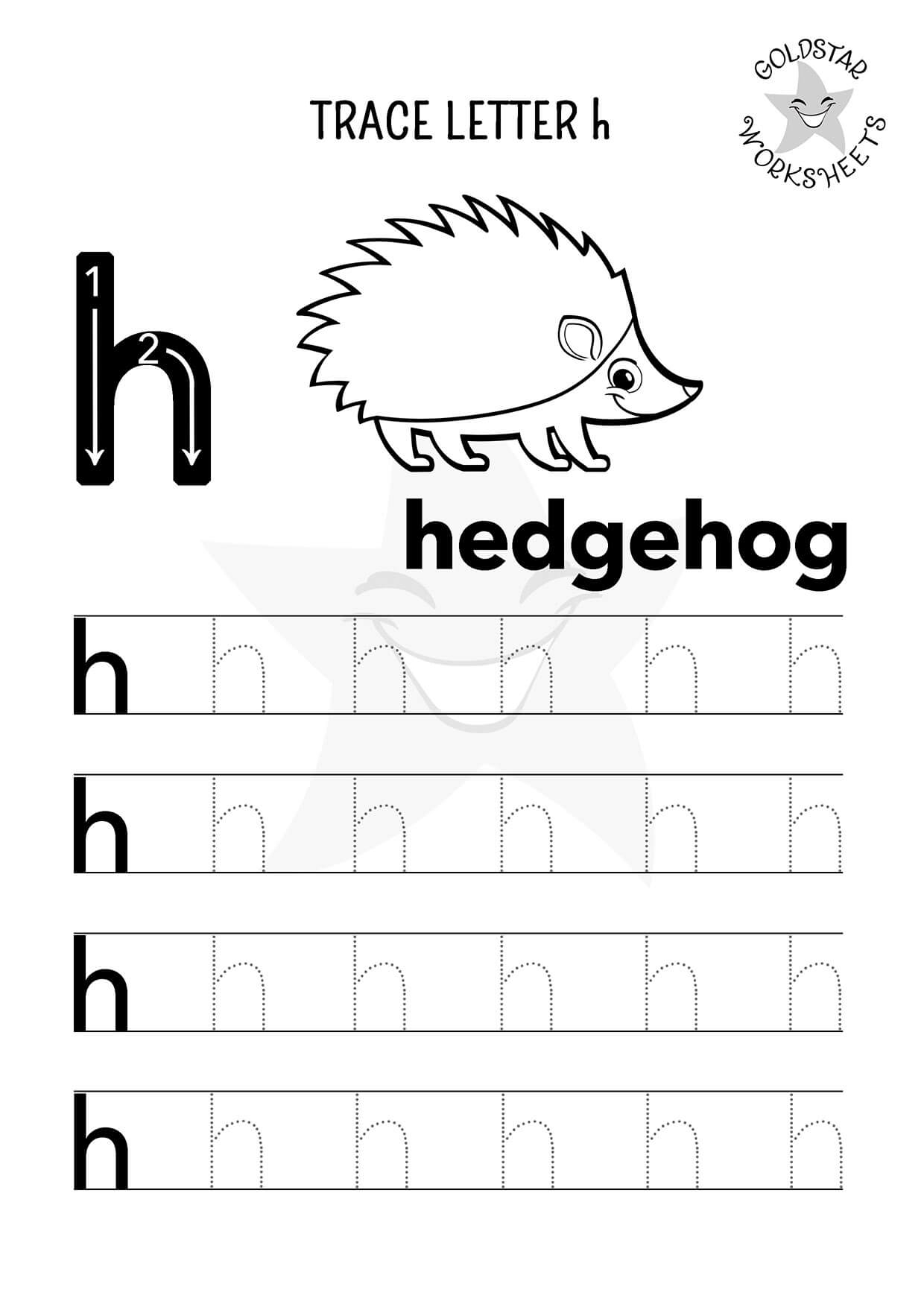 Free Printable Letter H Tracing Worksheets