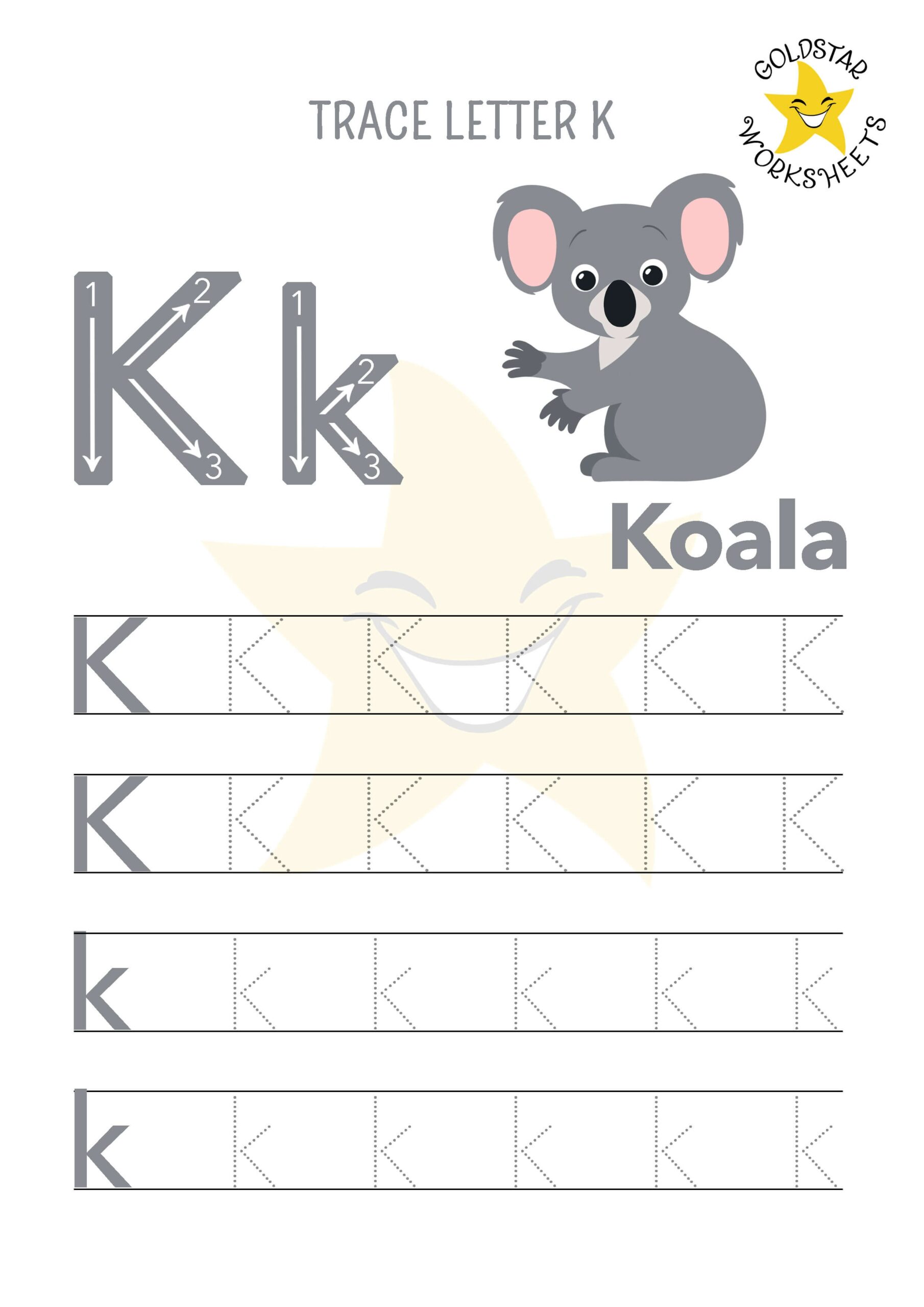 Free Letter K Tracing Worksheets Kangaroo Koala U0026 More Free Letter K Tracing Worksheets Kangaroo Koala U0026 More