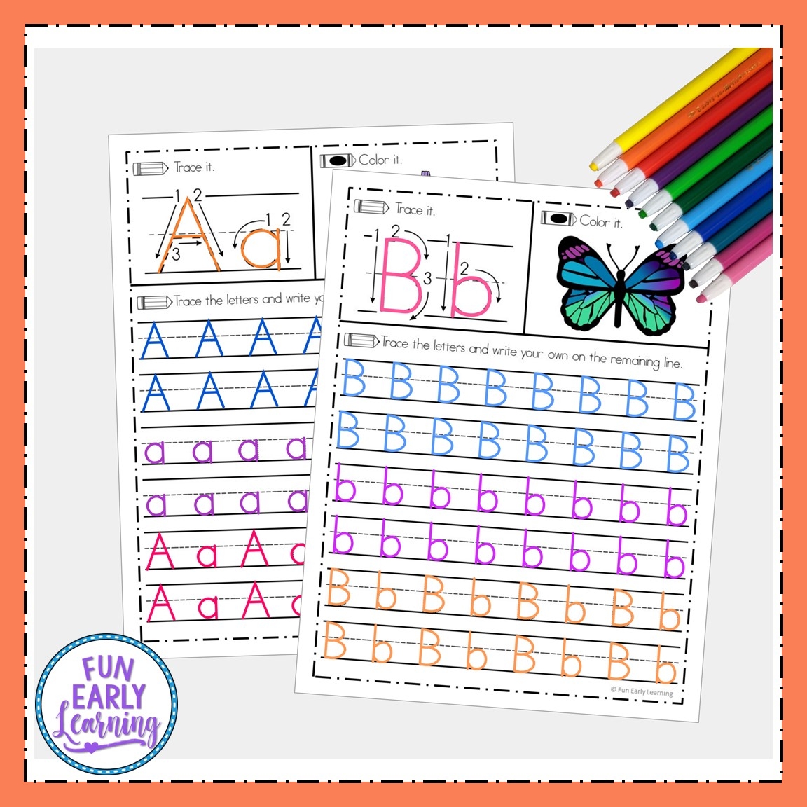 Letter Tracing Printables For Preschool