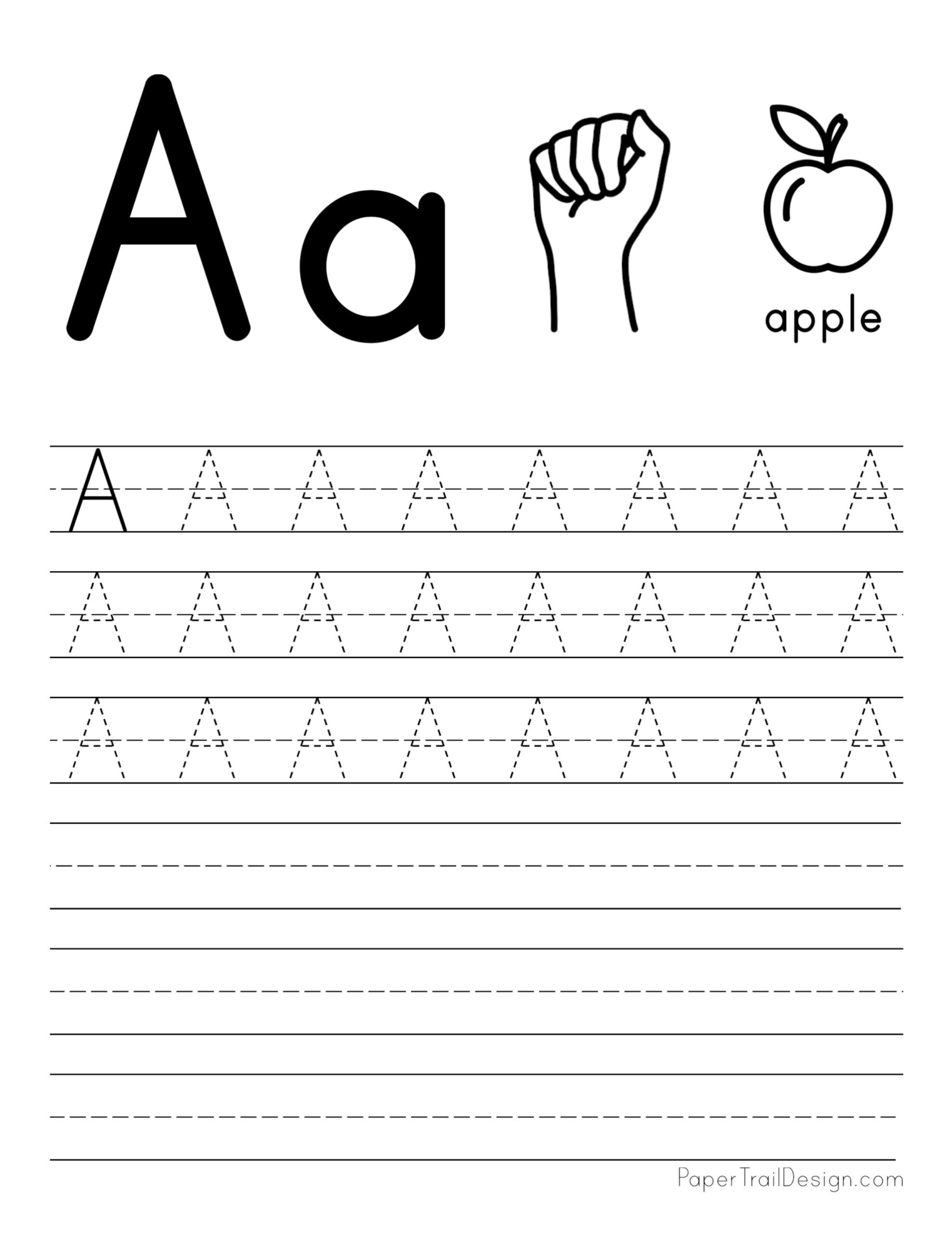 Free Printable Letter Tracing Worksheets Free