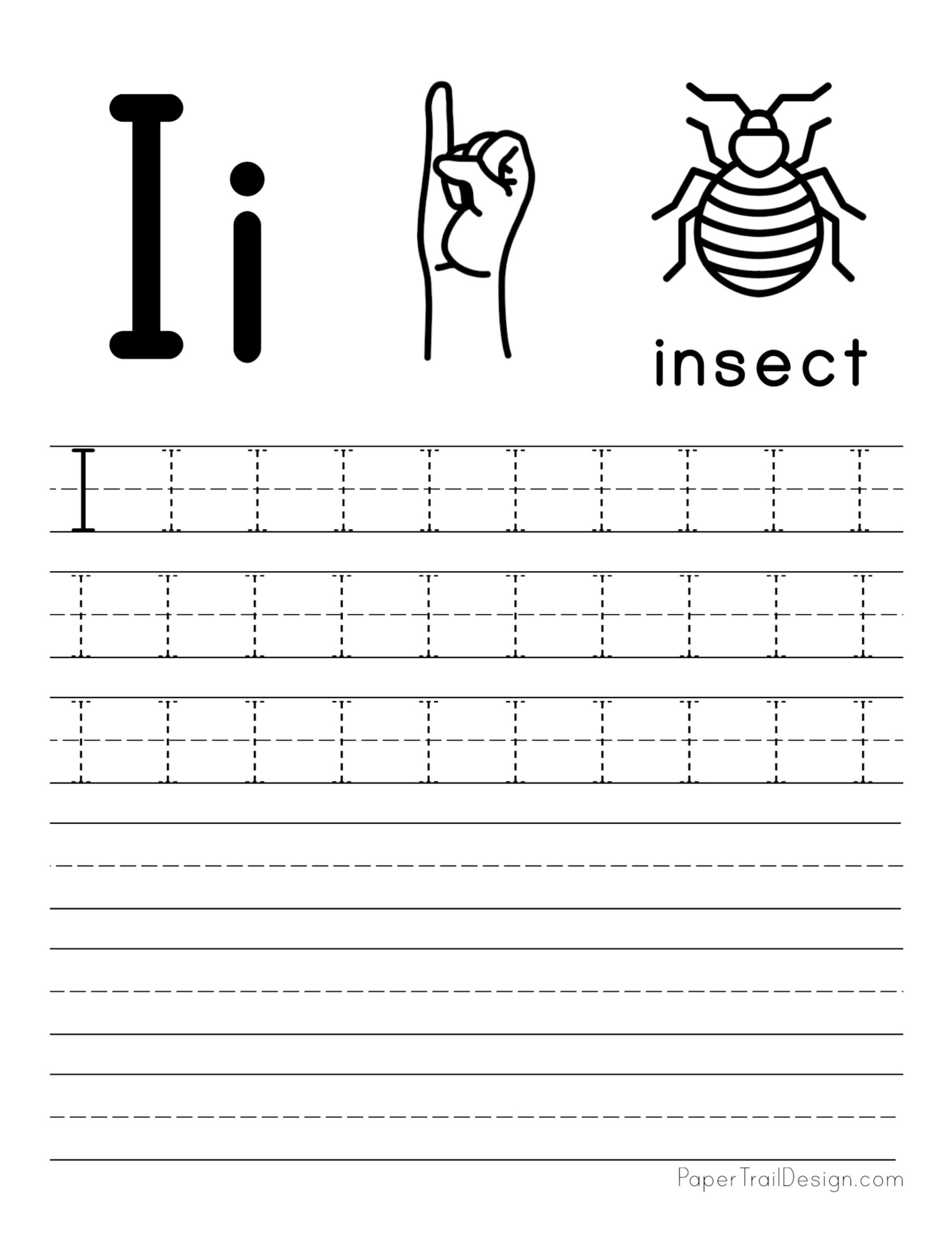 Preschool Printables Letter Tracing