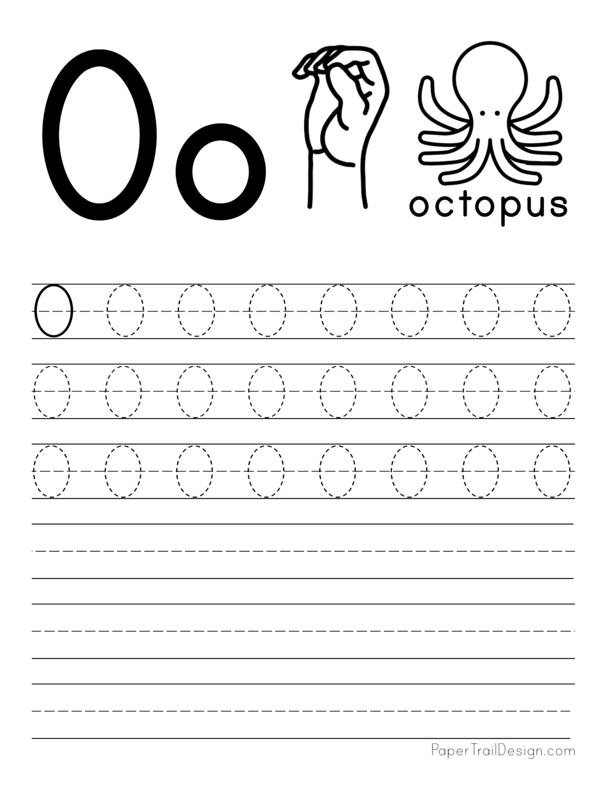 Free Printable Letter O Tracing Worksheets Free Printable Letter O Tracing Worksheets
