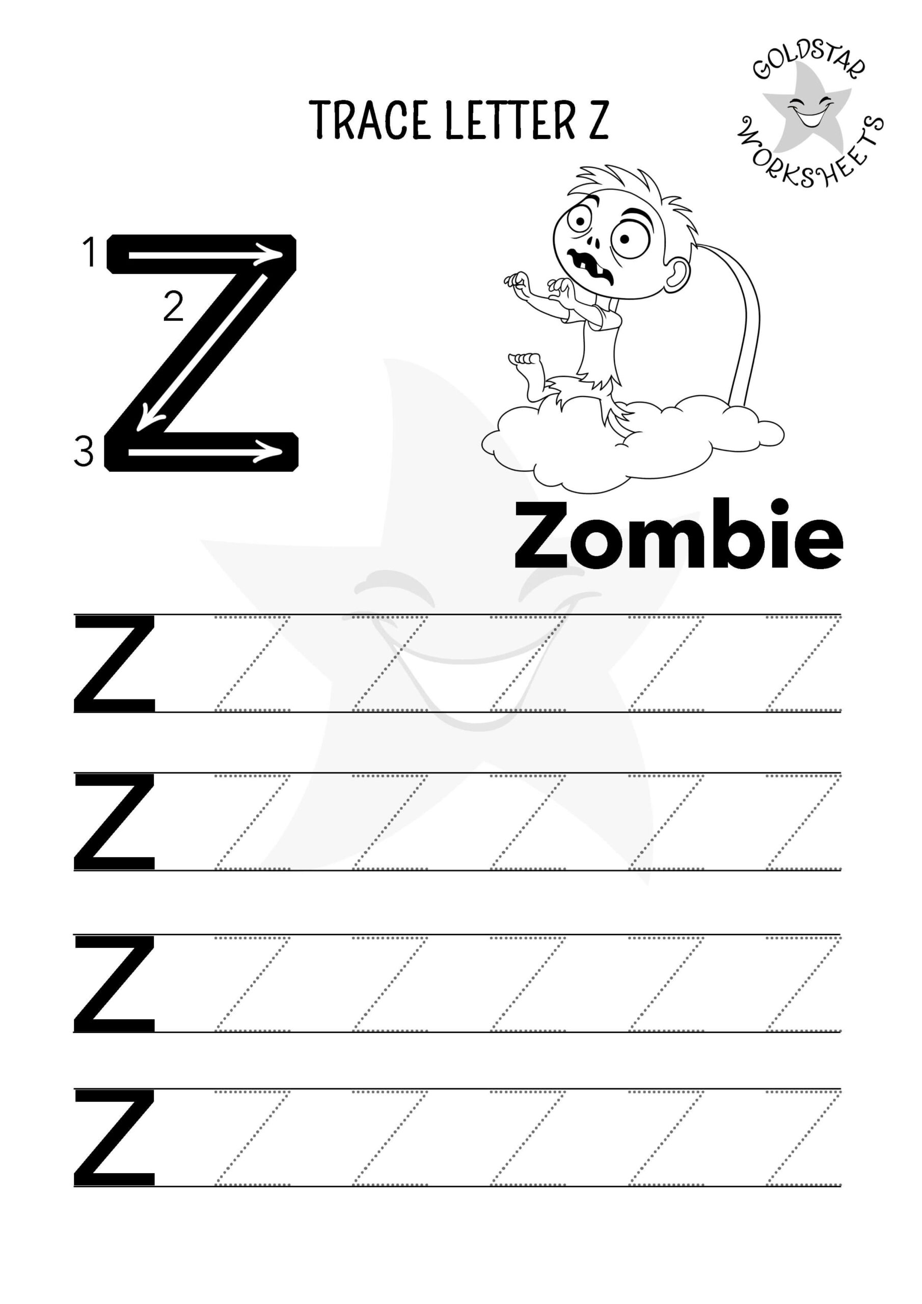 Free Letter Z Tracing Worksheets Zany Zebras U0026 Zoo Adventures 
