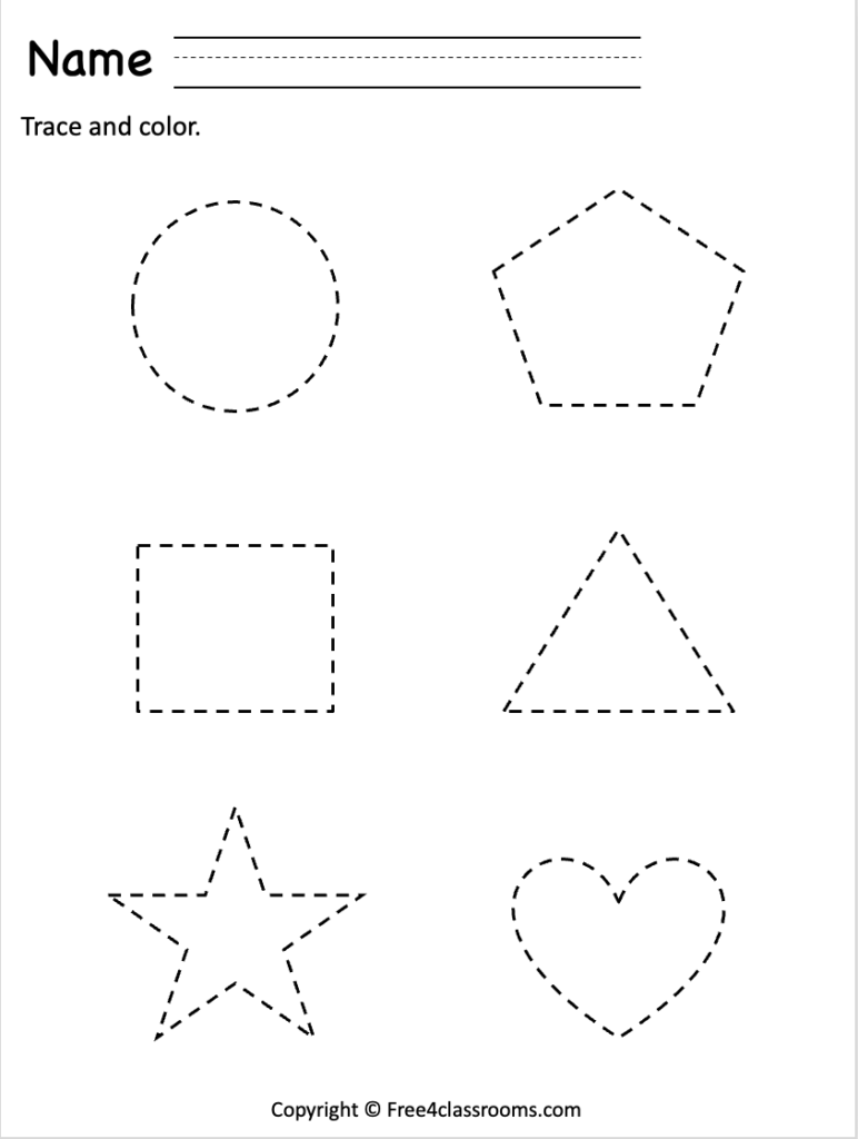 Free Printable Tracing Worksheets For Toddlers