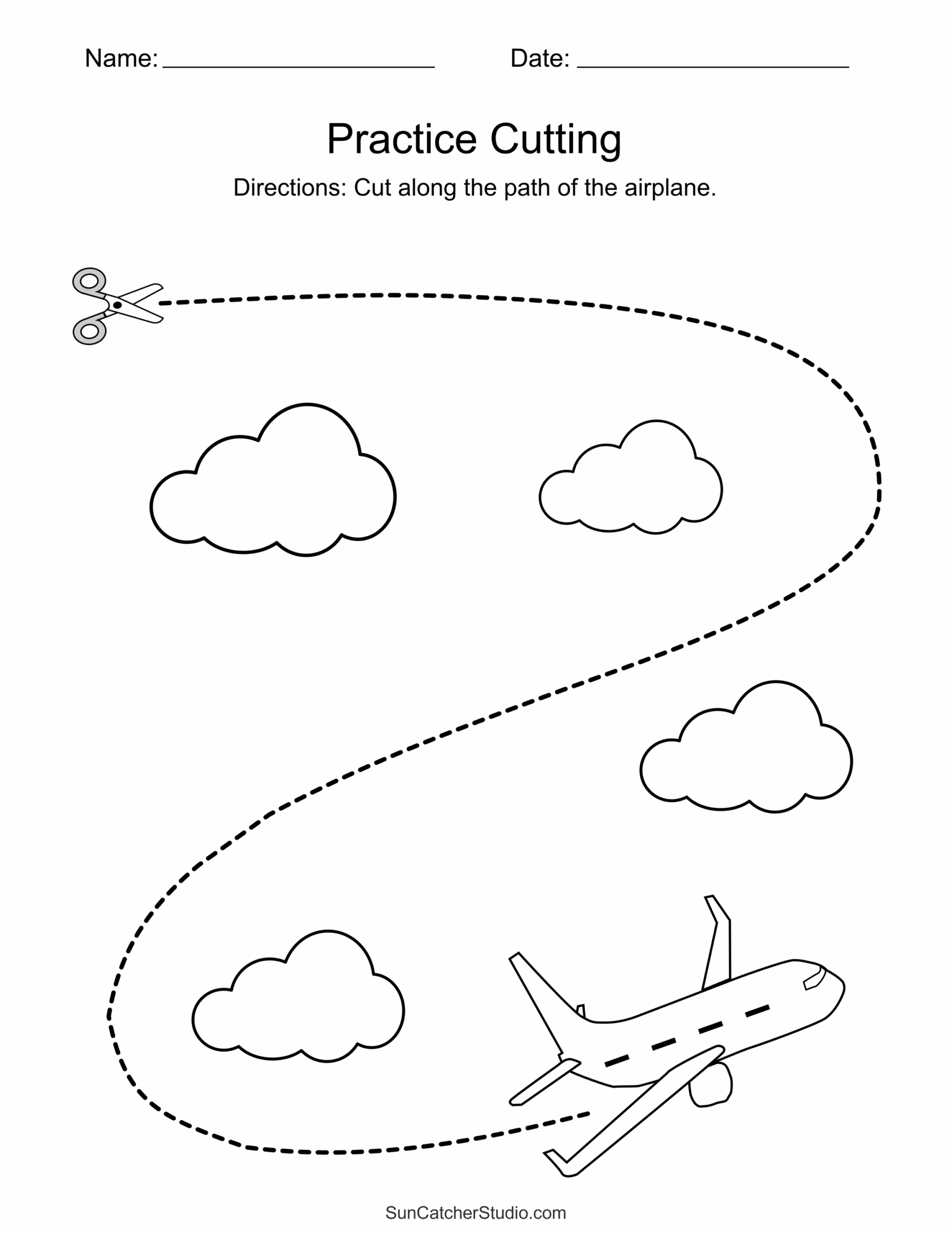 Free Printable Cutting Worksheets For Preschoolers Free 