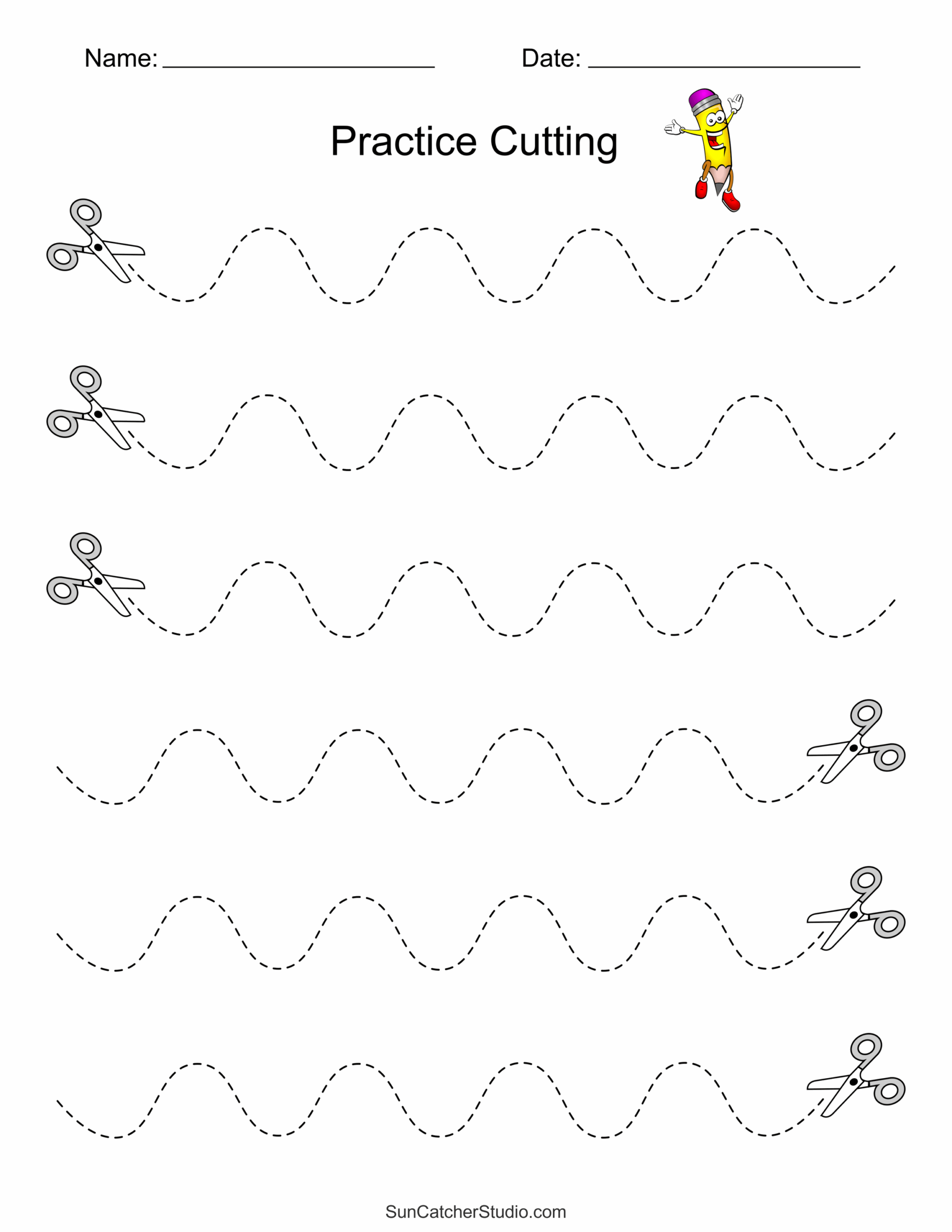 Free Printable Cutting Worksheets For Preschoolers Free 