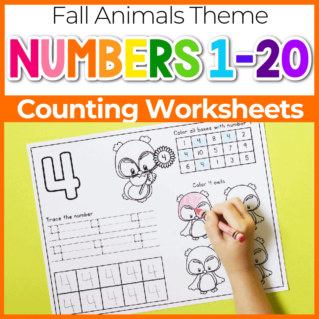 Free Printable Fall Number Tracing Worksheets For 1 20