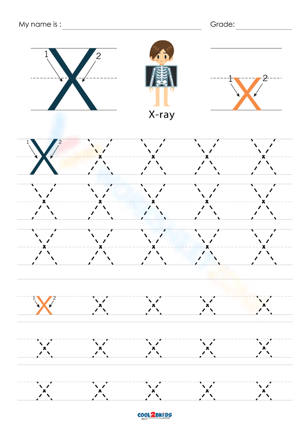 Free Printable Letter X Worksheets For Kids Worksheet Zone 