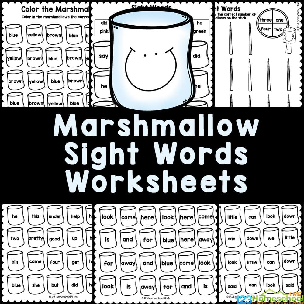 Free Printable Tracing Sight Words Worksheet