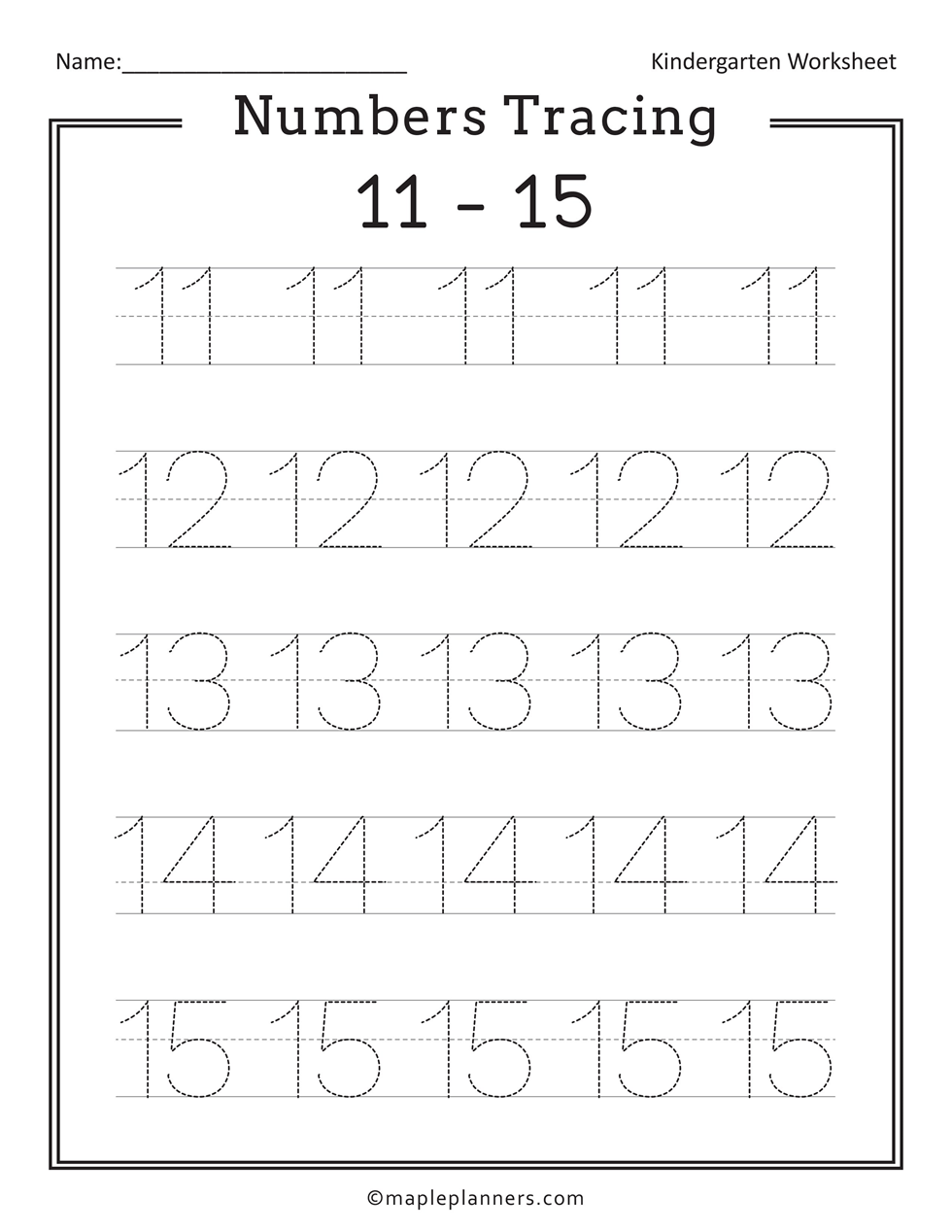 Free Printable Numbers Tracing 1 20 Worksheets For Kids Worksheets Library