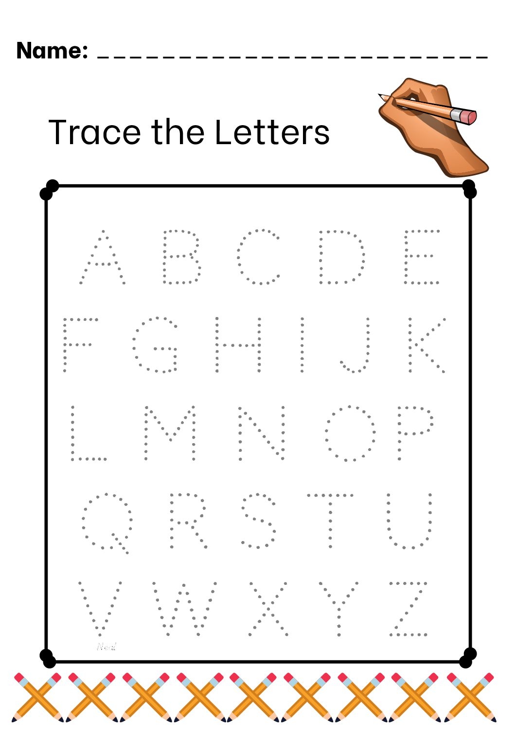 Free Printable Worksheets Tracing Letters Free Printable Worksheets Tracing Letters