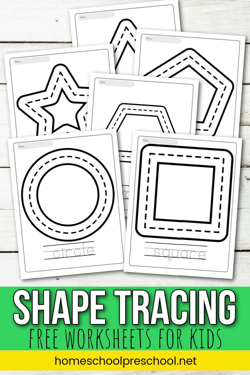 Free Printable Tracing Square Worksheets