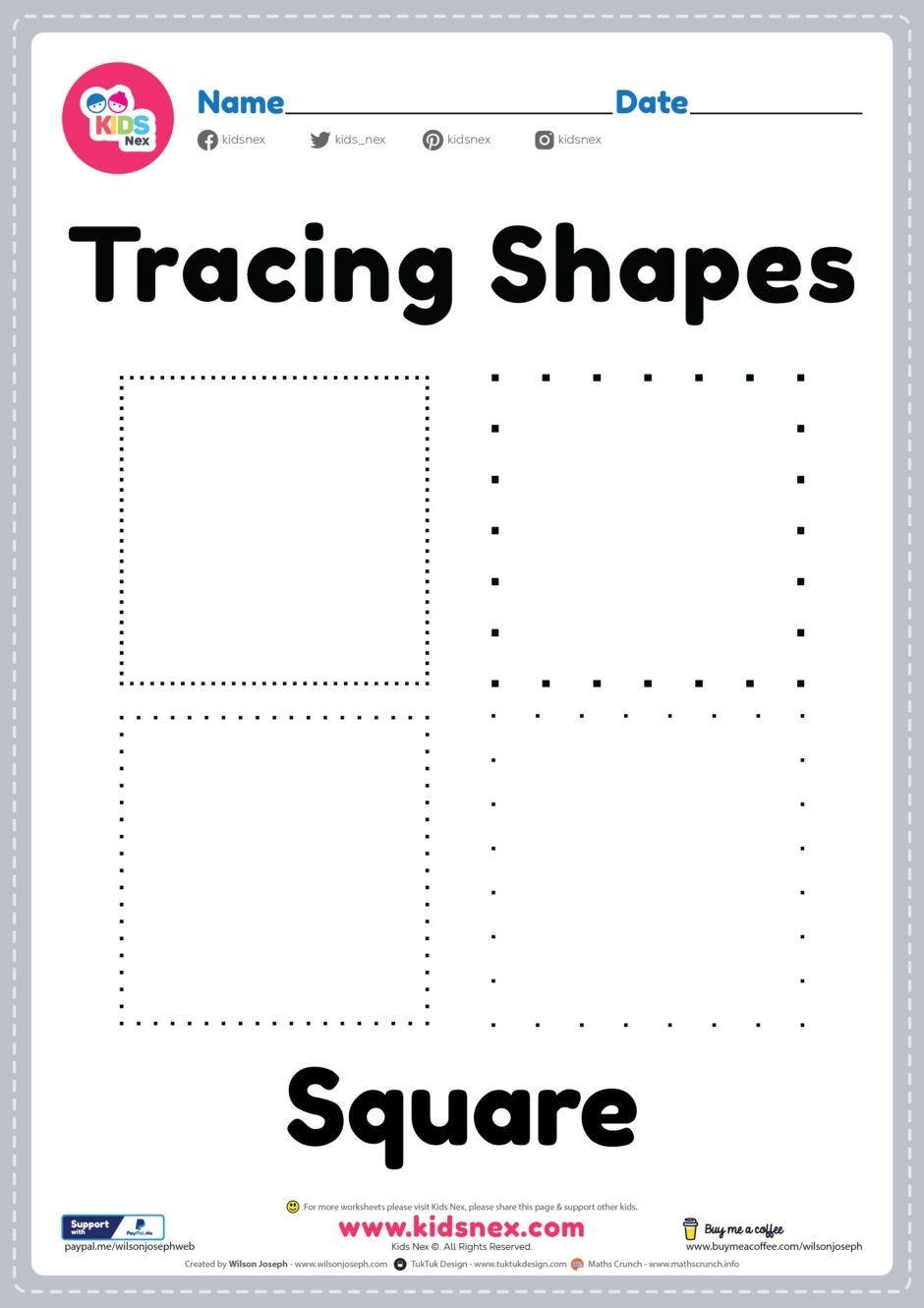 Printable Tracing Paper For Preschool