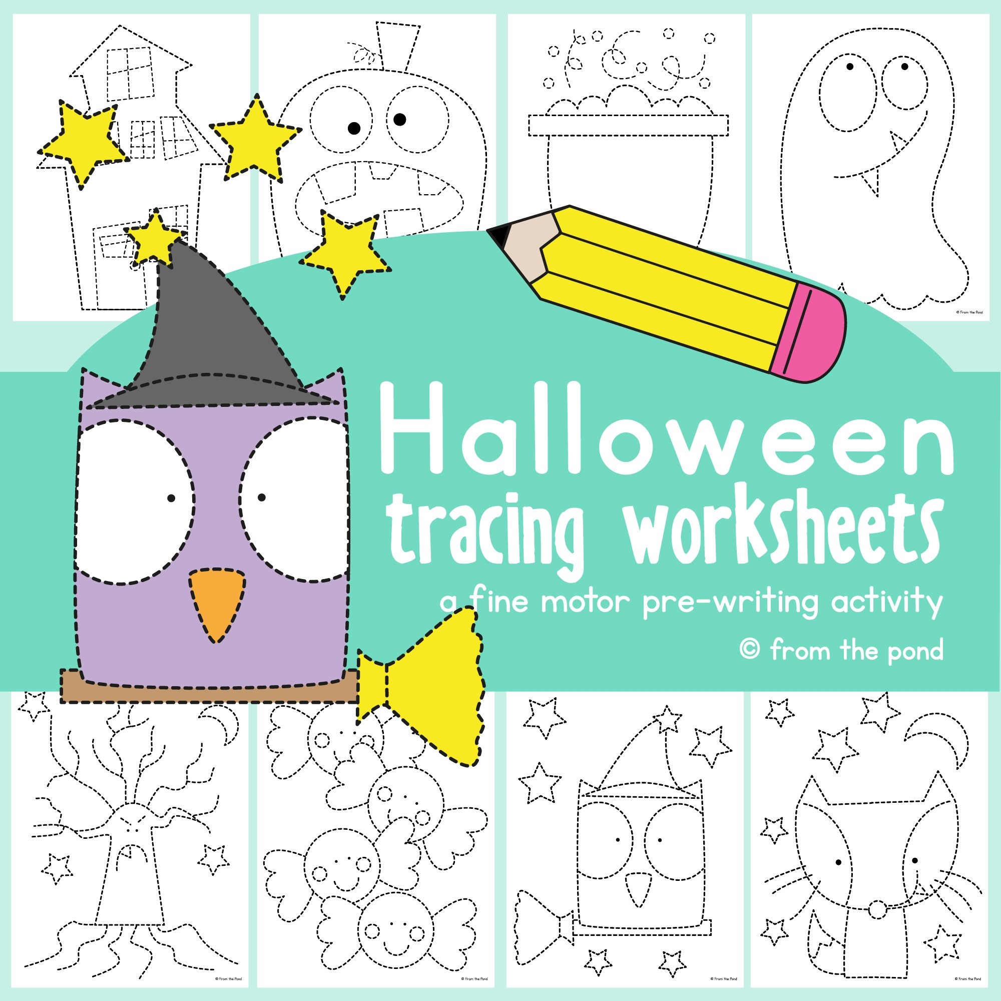 Free Printable Halloween Tracing Worksheets