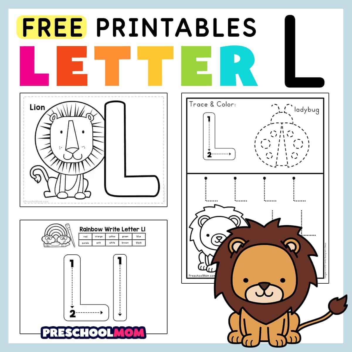Free Printable Letter L Tracing Worksheets