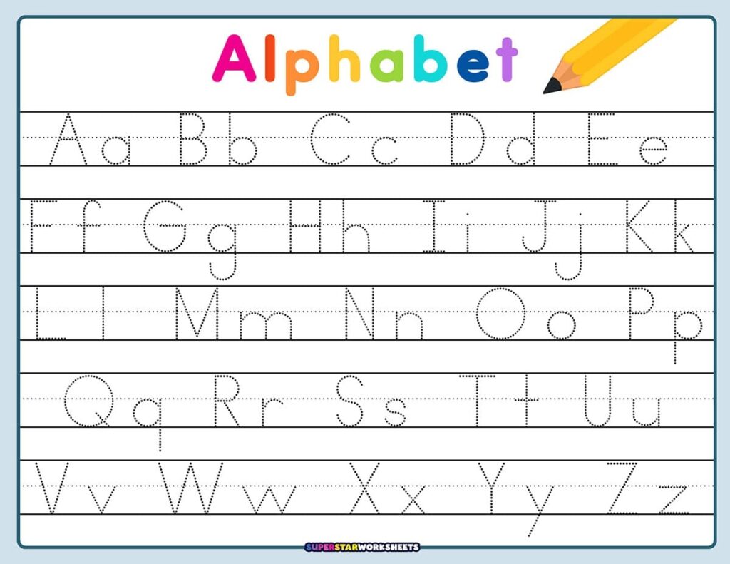 Free Printable Abc Tracing Worksheets Pdf