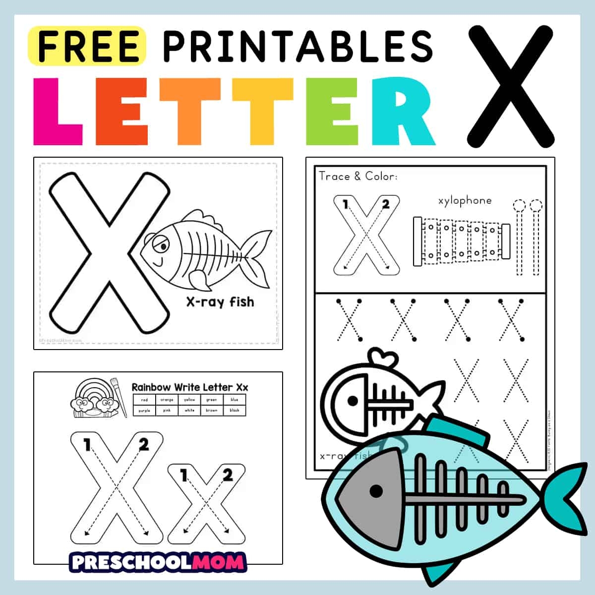 Letter X Preschool Printables Preschool Mom