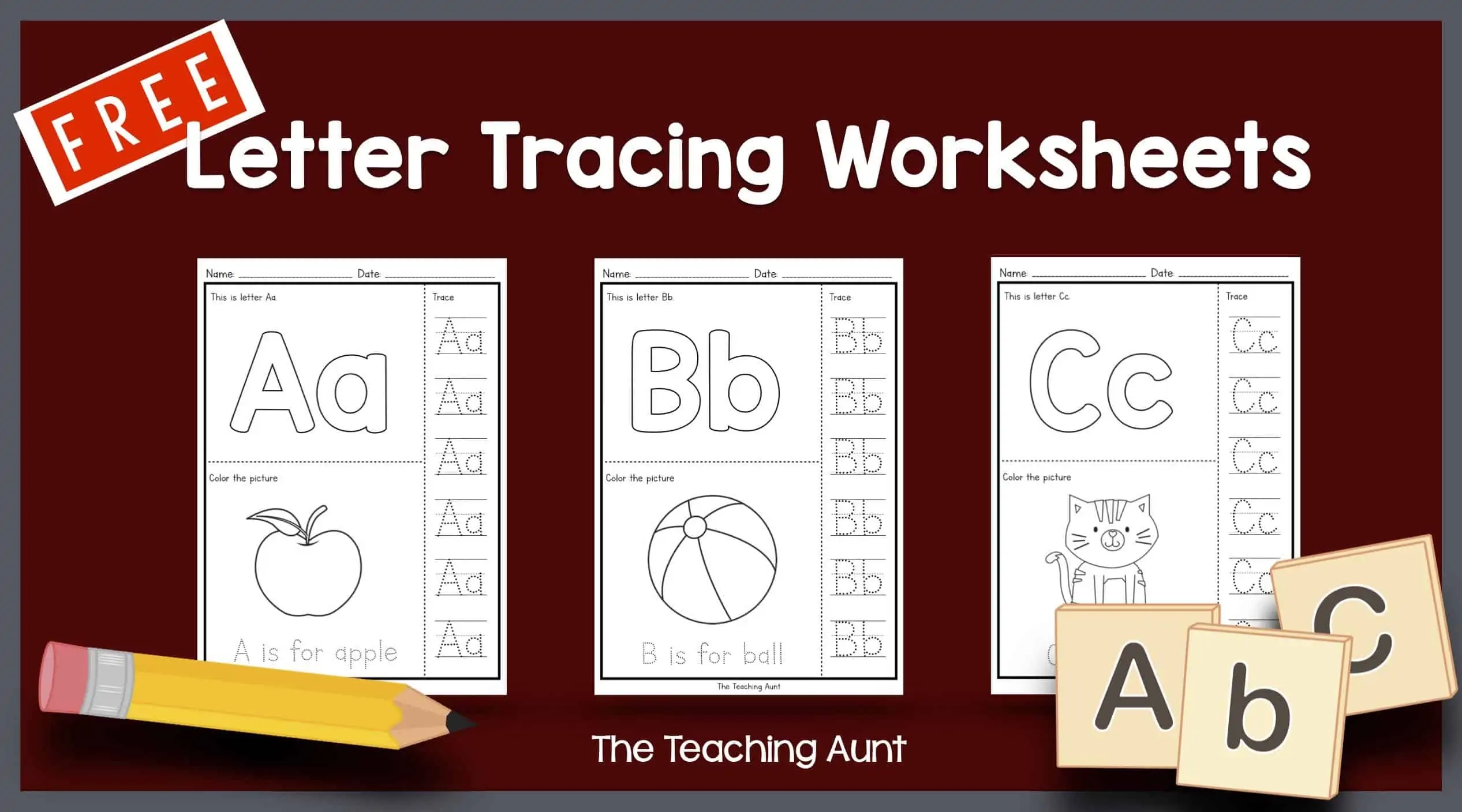 Free Printable Abc Tracing Worksheets Pdf