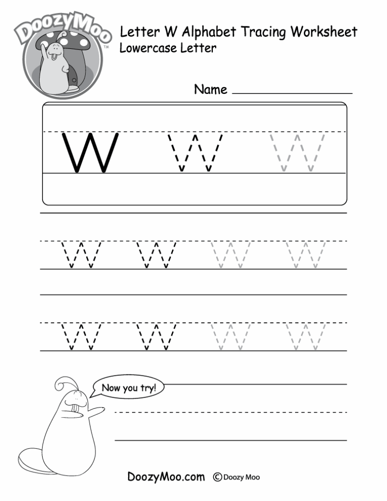 Free Printable Letter W Tracing Worksheets