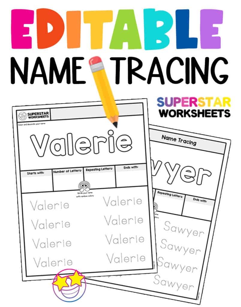 Name Tracing Worksheets Superstar Worksheets Worksheets Library