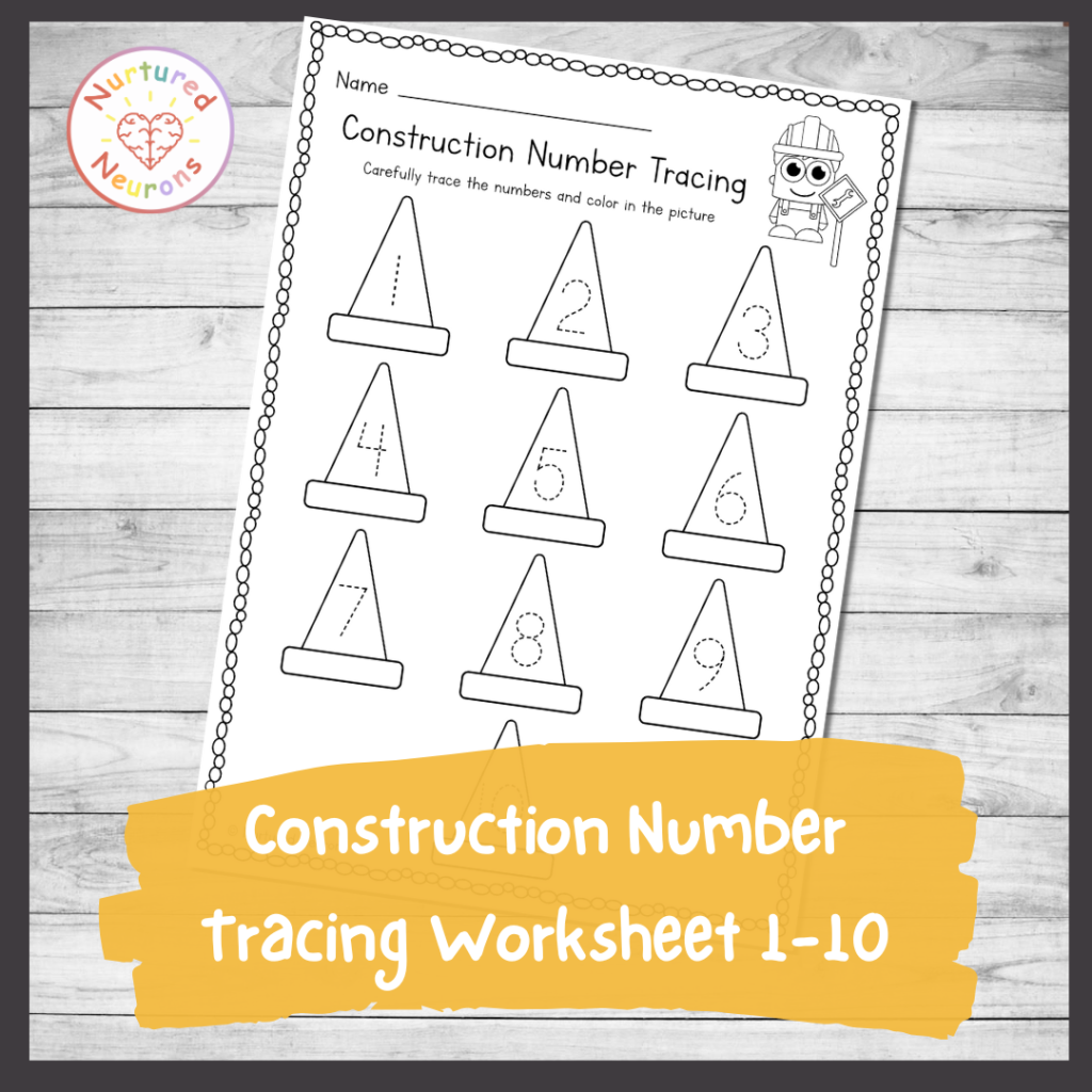 Kindergarten Math Tracing Worksheets