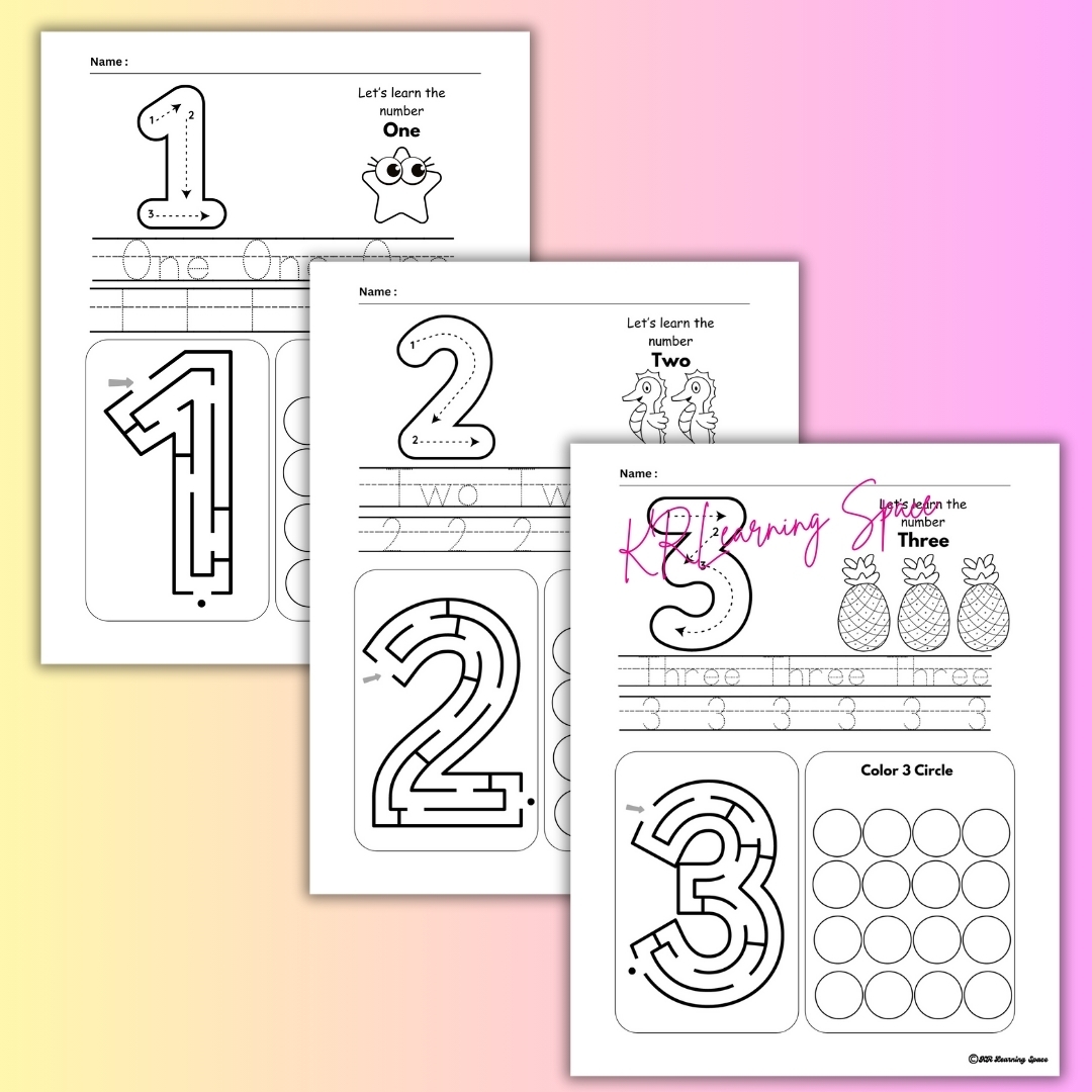 Number Tracing Preschool Printable Number Tracing Preschool Printable