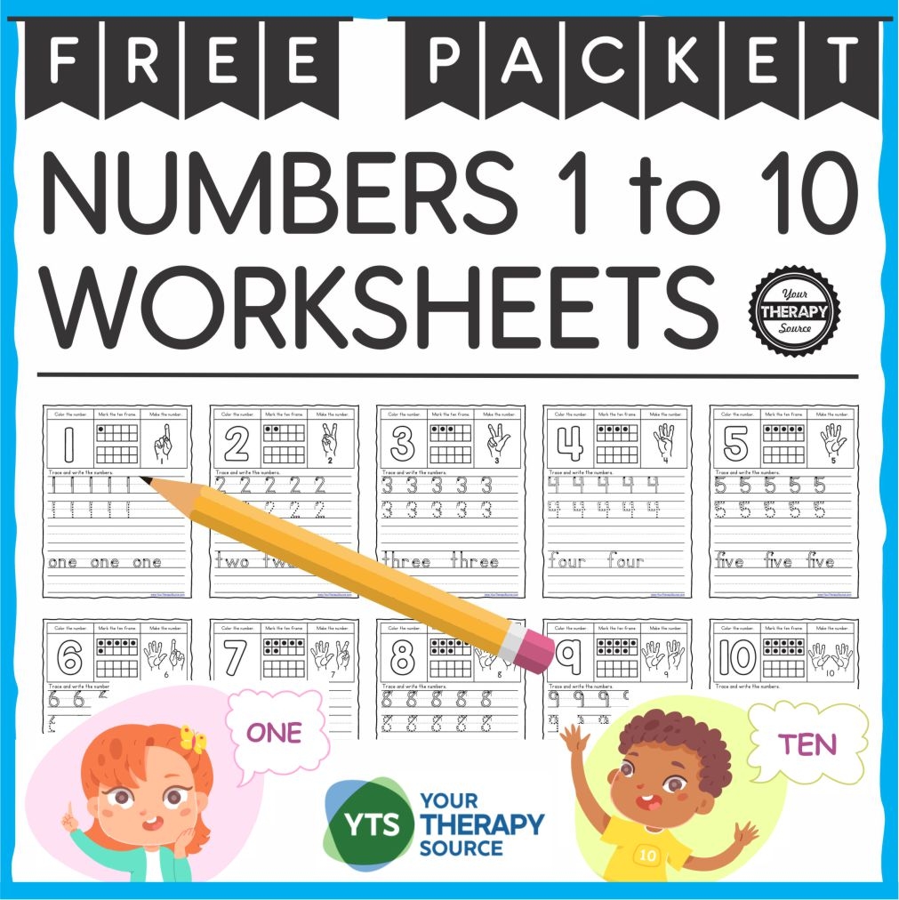 Number Tracing Worksheets PDF FREE Your Therapy Source Number Tracing Worksheets PDF FREE Your Therapy Source