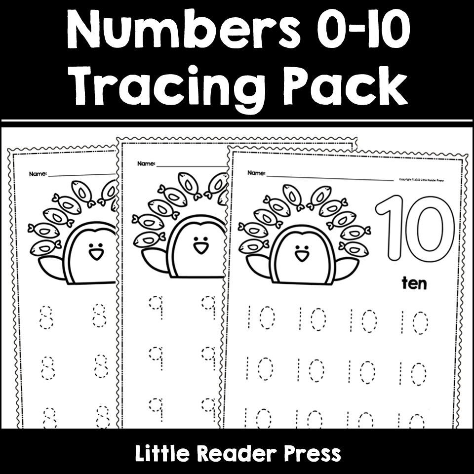 Penguins Numbers 0 10 Tracing Worksheets Made By Teachers