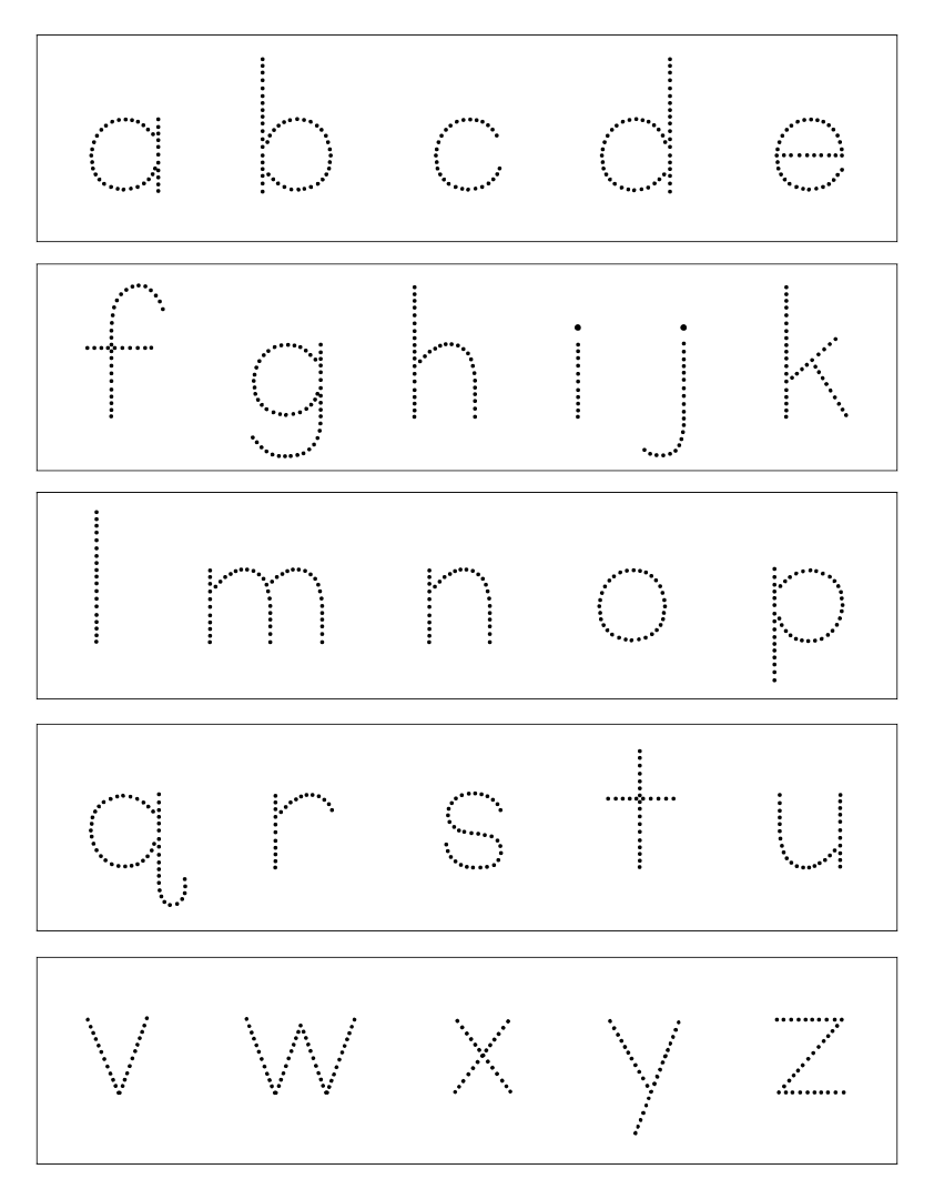 Premium Vector Lowercase Letters Alphabet Tracing Worksheets For Worksheets Library