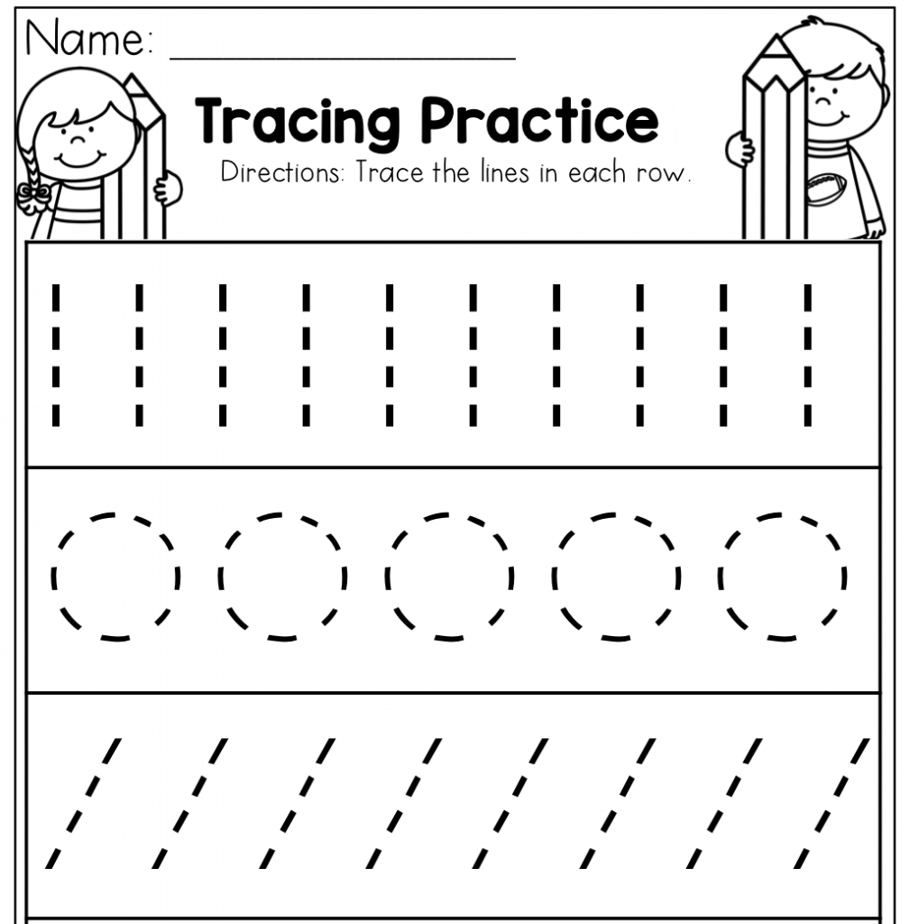 Printable Tracing Worksheets For Preschoolers