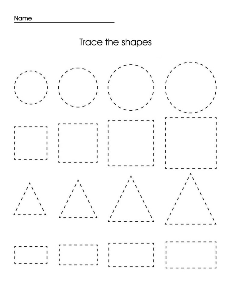 Preschool Tracing Worksheets U0026 Coloring Pages