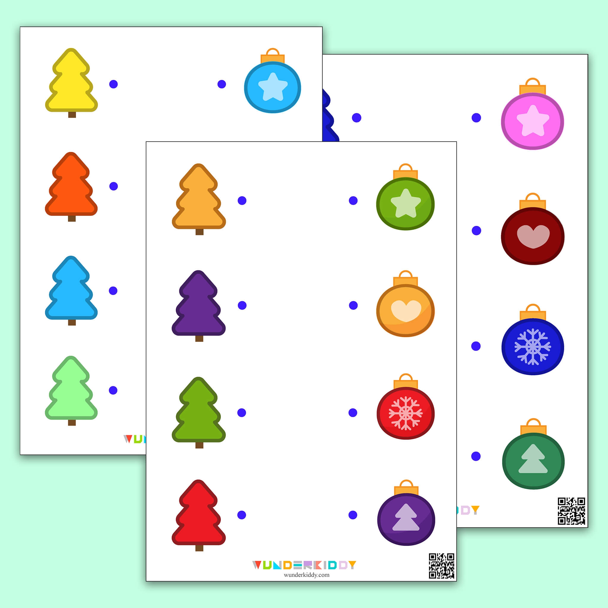 Christmas Number Tracing Cards Preschool Printable
