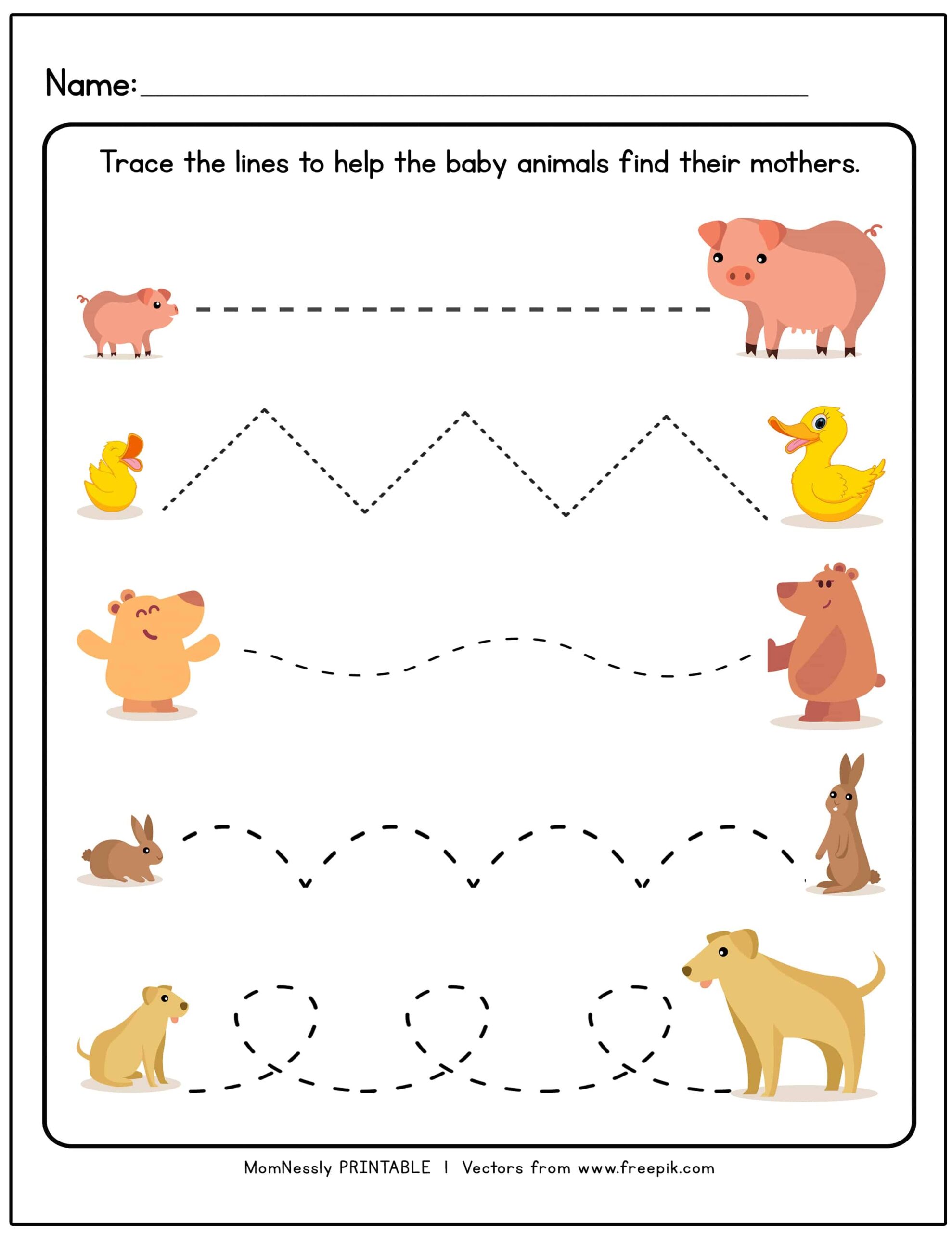 Line Tracing Worksheets Free Printable Line Tracing Worksheets Free Printable