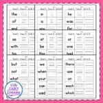 Free Printable First Words Tracing Worksheets