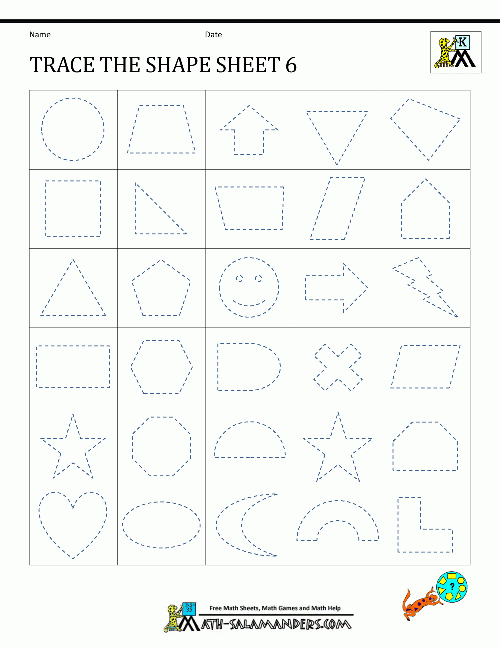 Kindergarten Math Worksheets Tracing Numbers