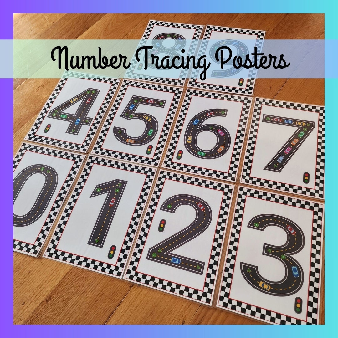 Preschool Number Tracing Printables 1-30